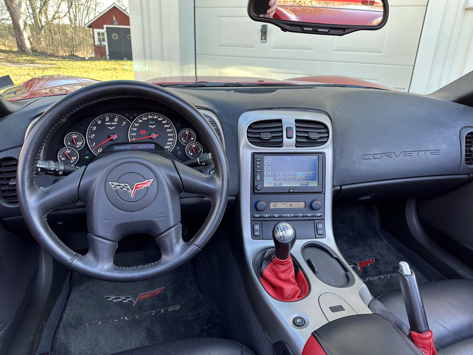 Innenraumfoto von 2005 Corvette C6 Z51 Cabriolet