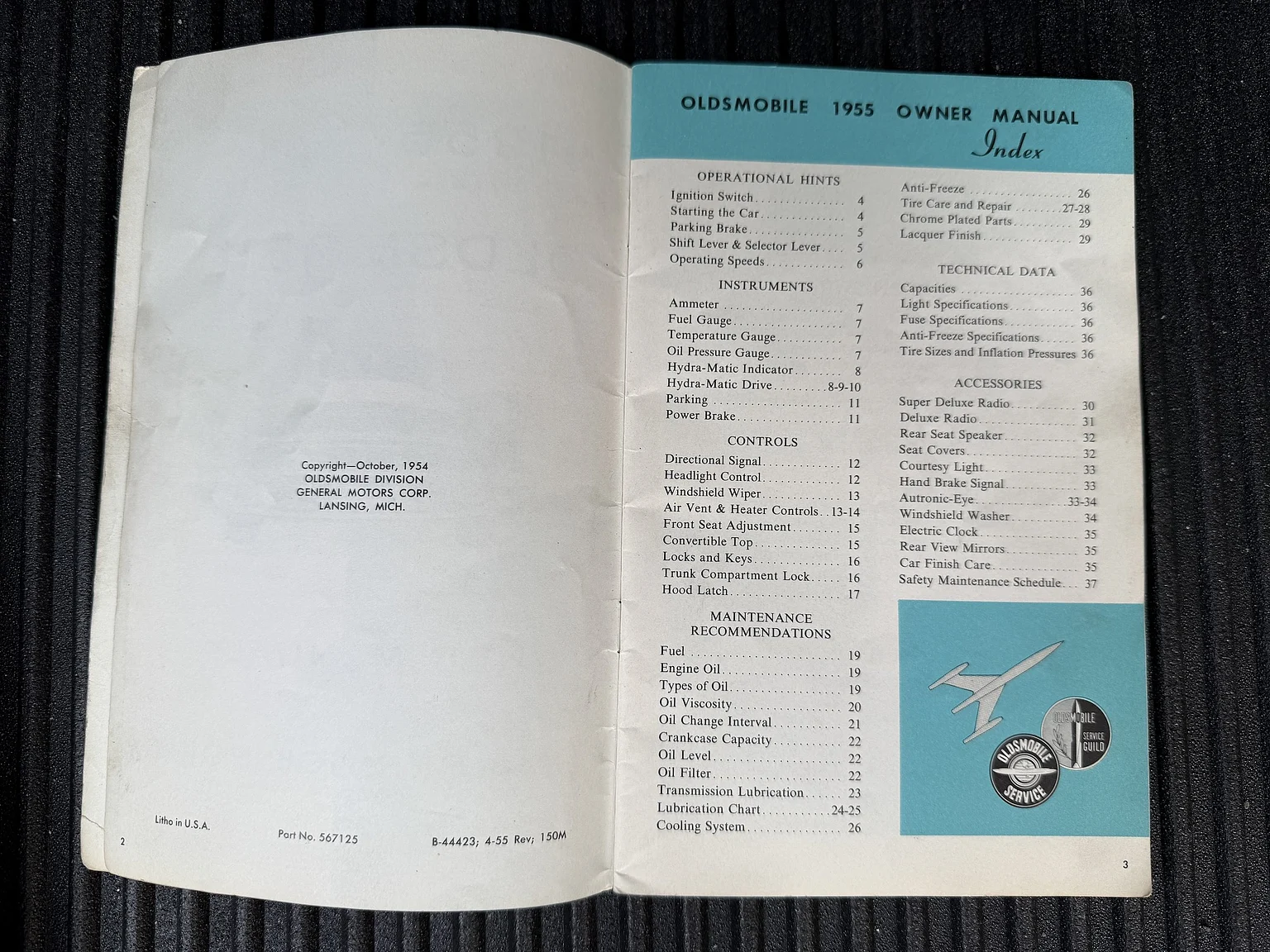 Dokumentation, 1955 Oldsmobile Super 88 (3)