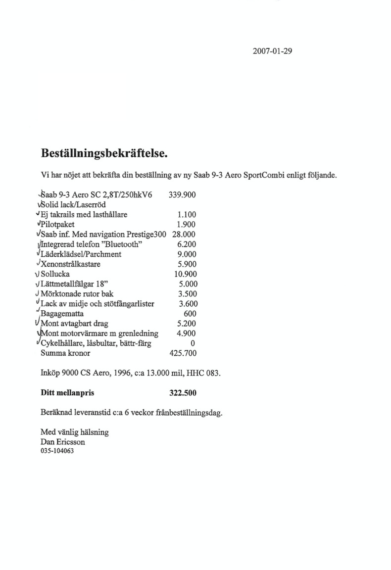 Documentation for 2007 SAAB 9-3 AERO SPORTCOMBI (45)