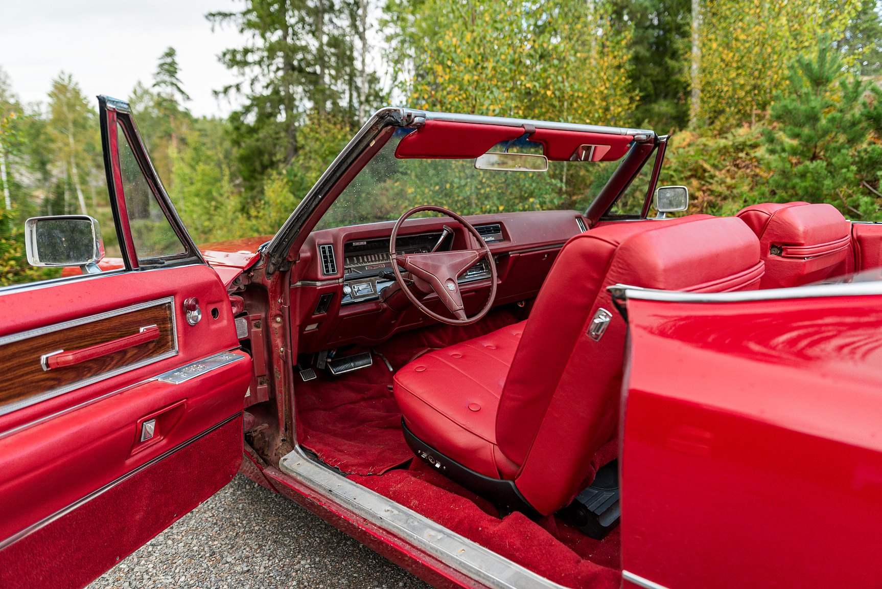 Interiörbild 1968 Cadillac DeVille Convertible