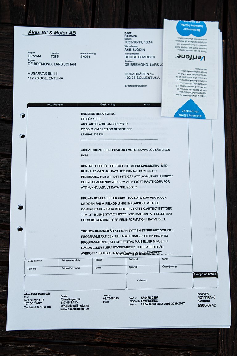 Documentation for 2007 Dodge Charger 5.7 V8 HEMI 