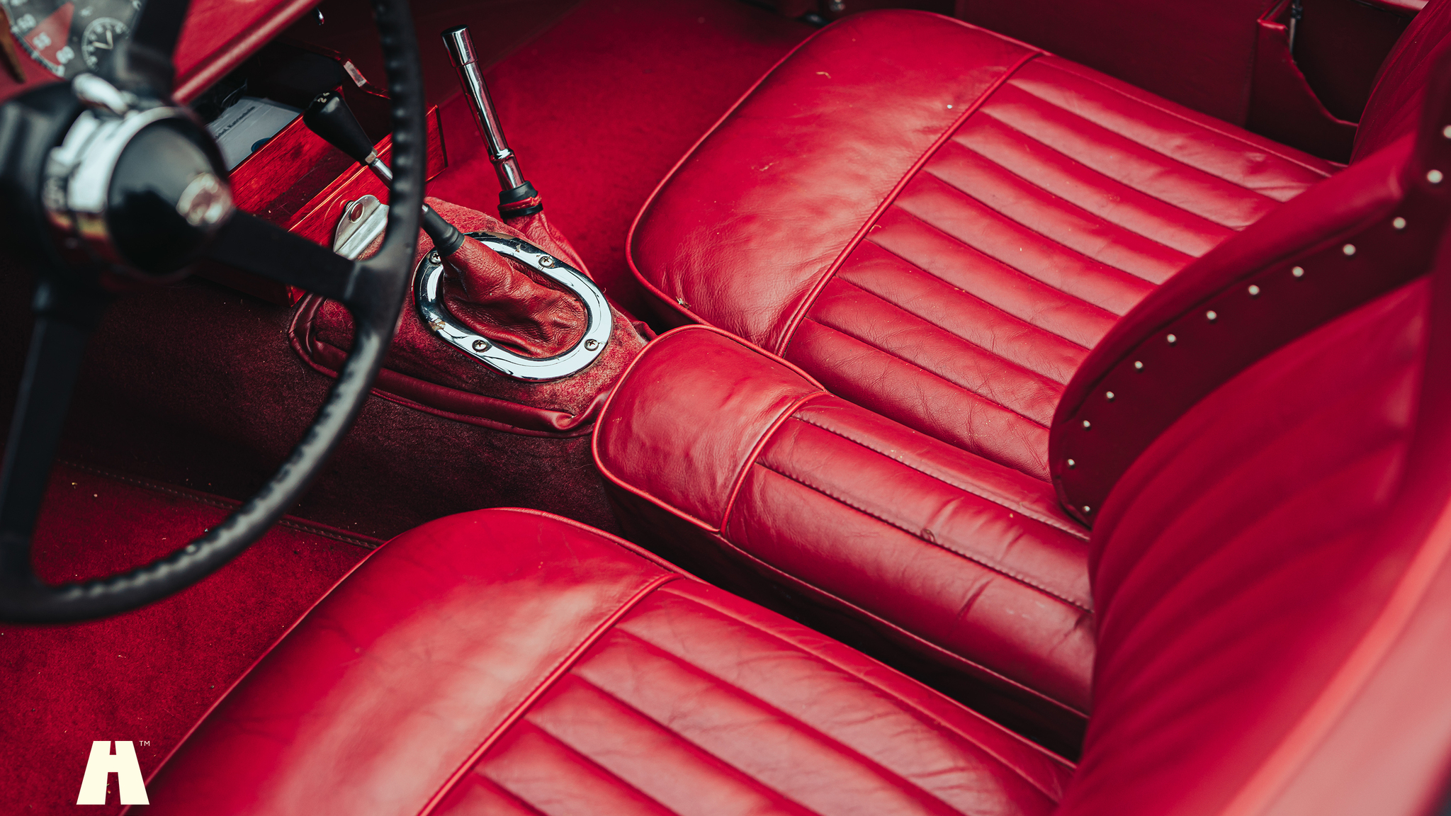 Innenraumfoto von 1951 Jaguar XK120