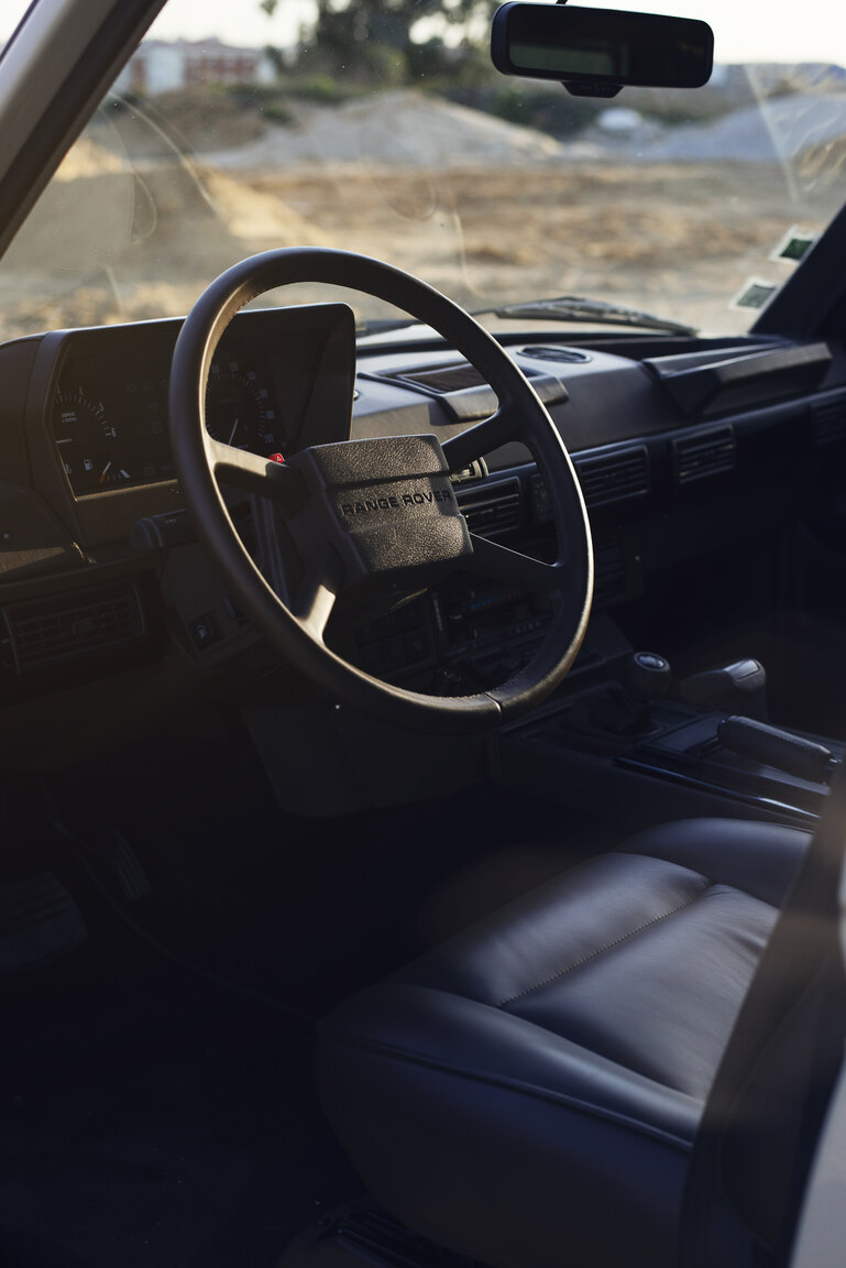 Interiörbild 1991 Range Rover Restomod