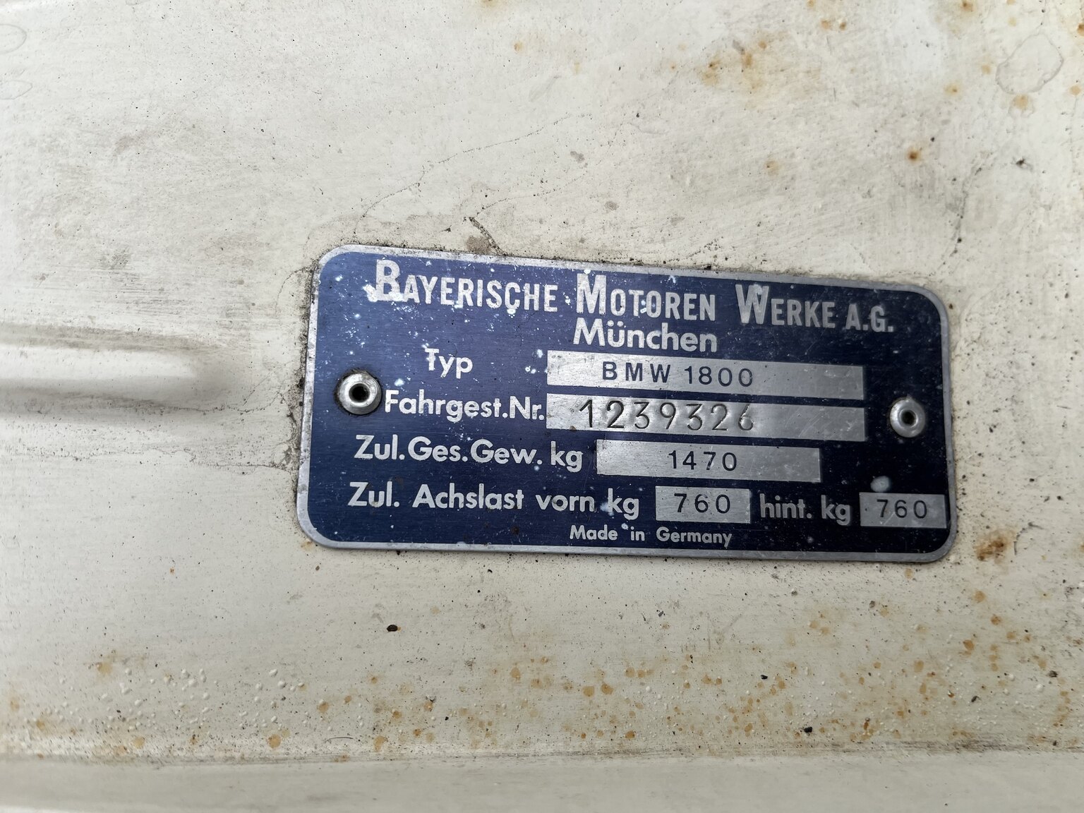 Image of 1965 BMW 1800 mechanics