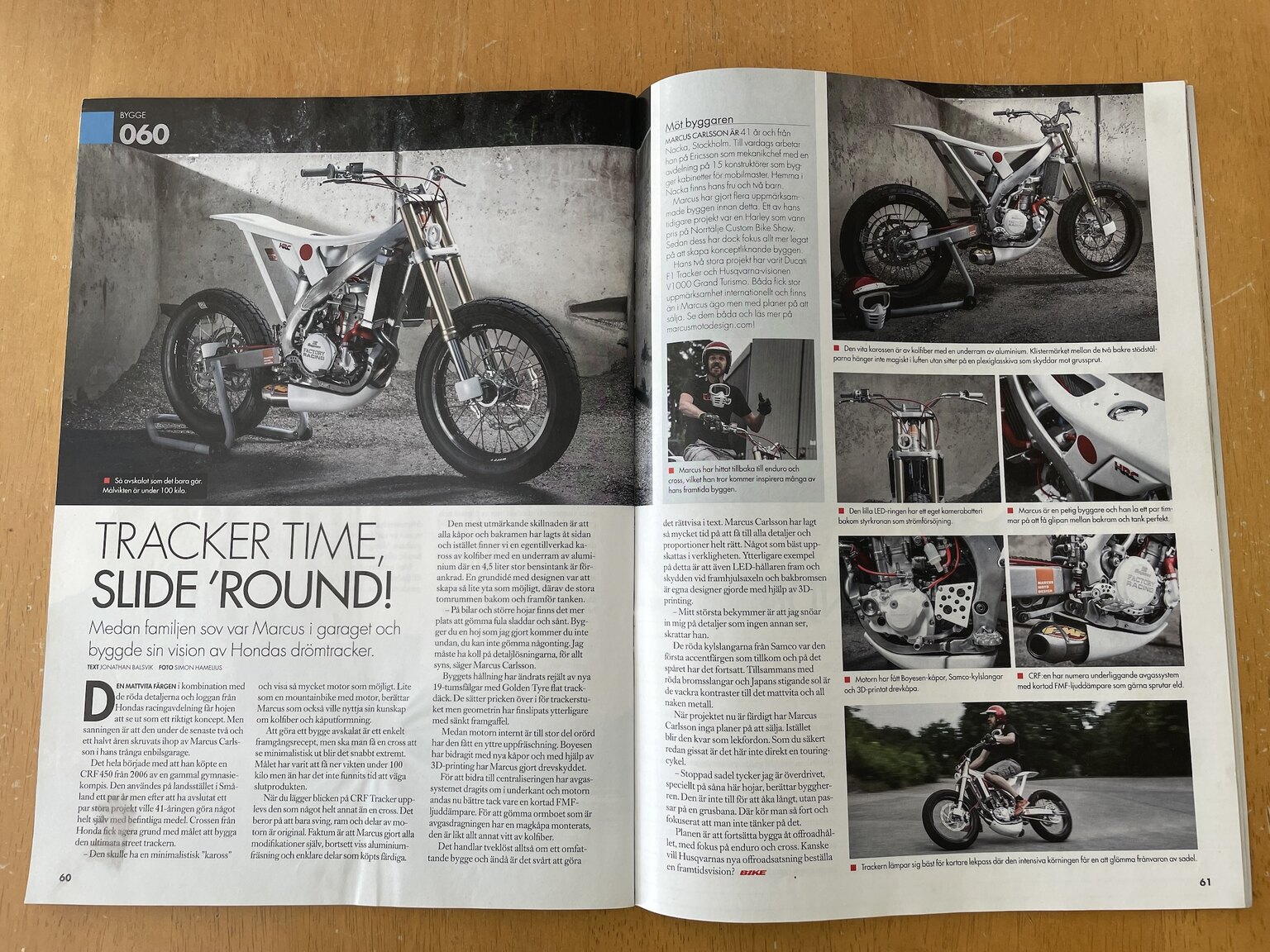 Dokumentation, 2006 Marcus Moto Design CRF Tracker