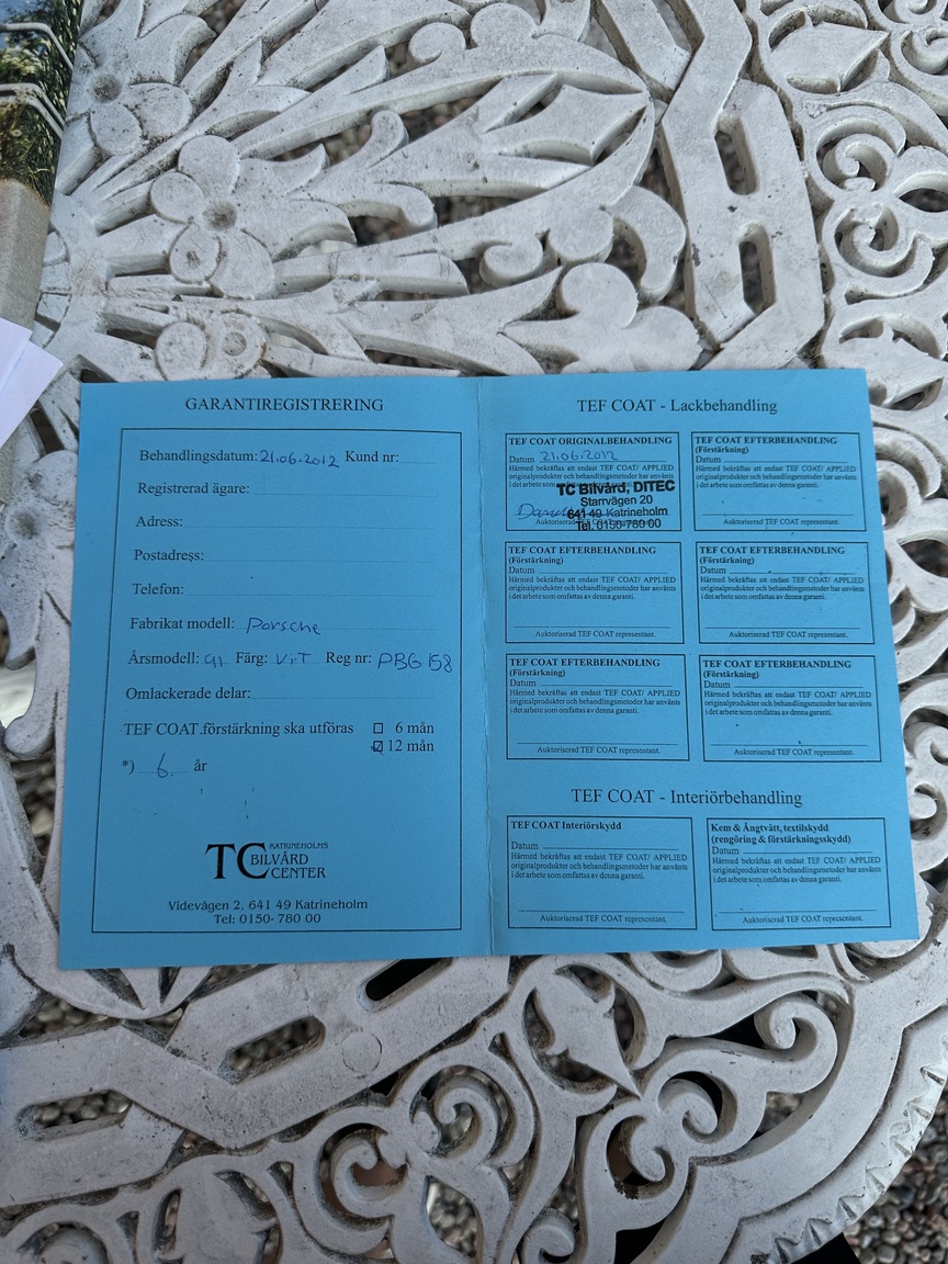 Documentation for 1991 Porsche 944 Turbo Cabriolet