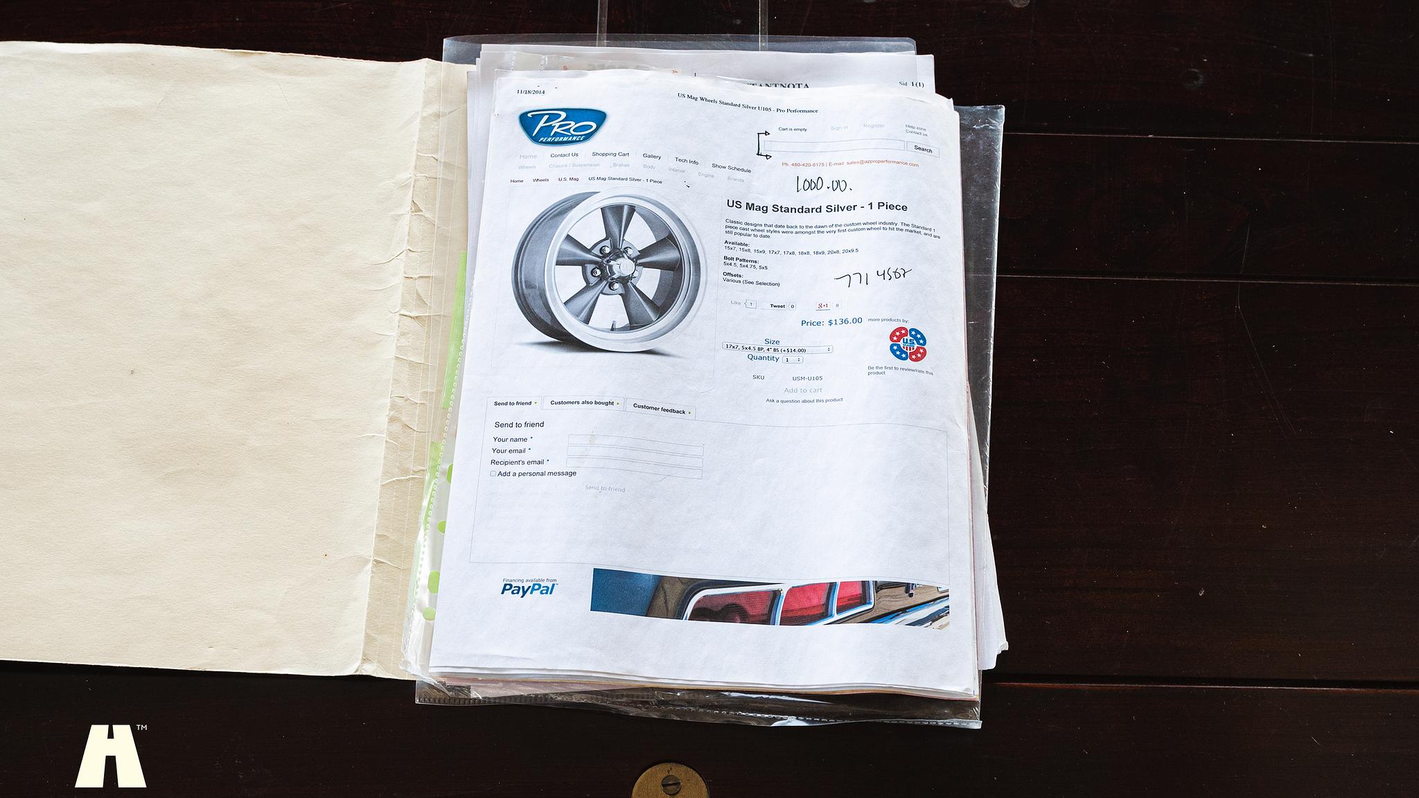 Dokumentation för 1965 AMC Rambler Marlin 327 CUI 5.4 V8