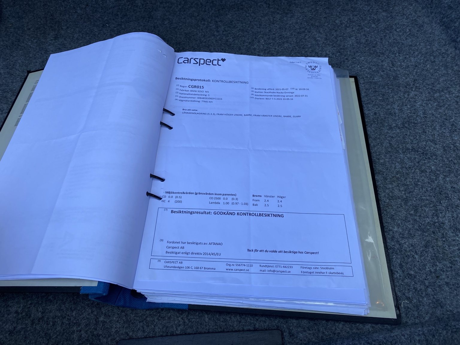 Documentation for 2001 BMW E46 325 Cabriolet (15)