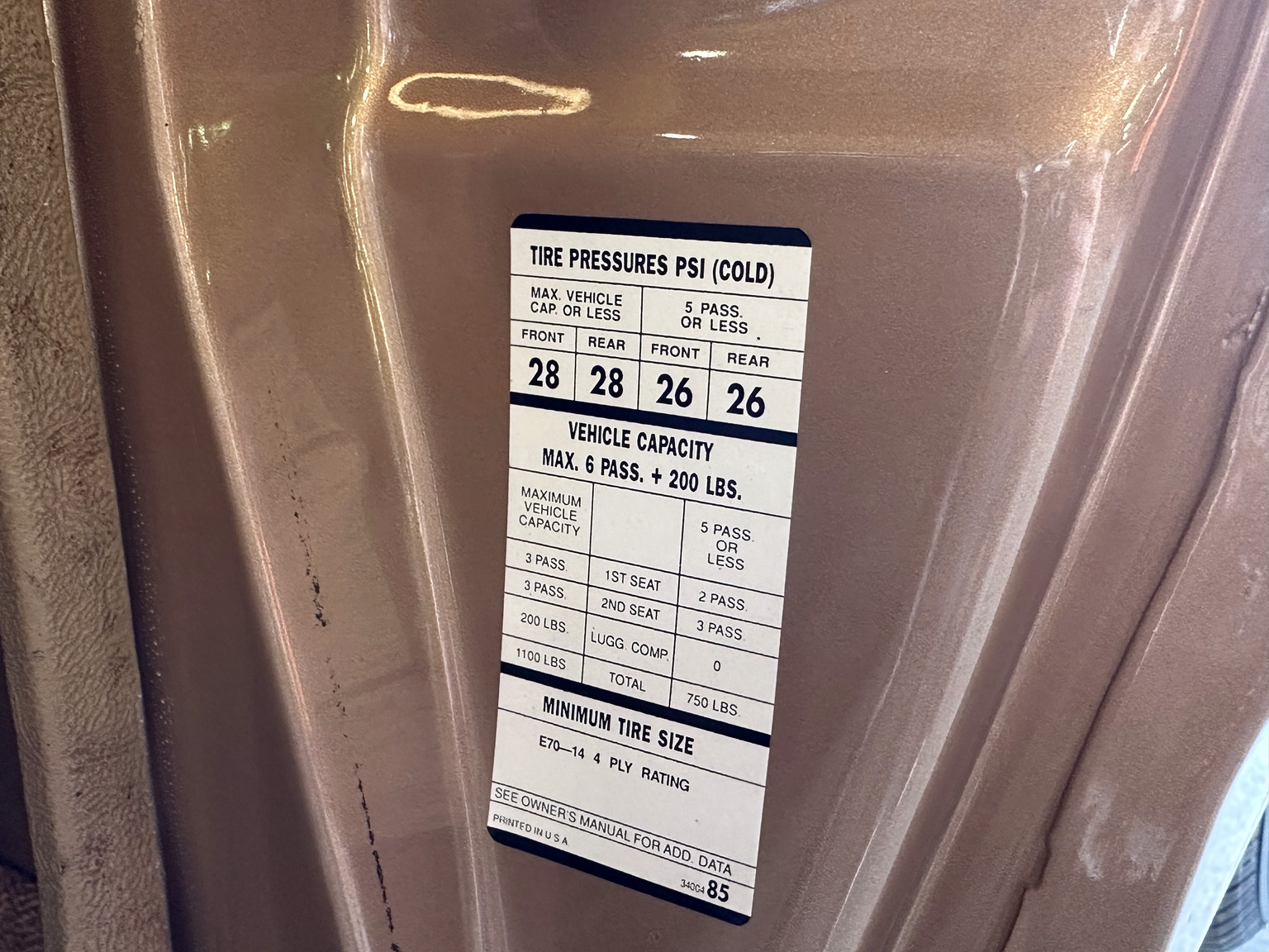 Interior image of 1969 Dodge Dart Swinger 340