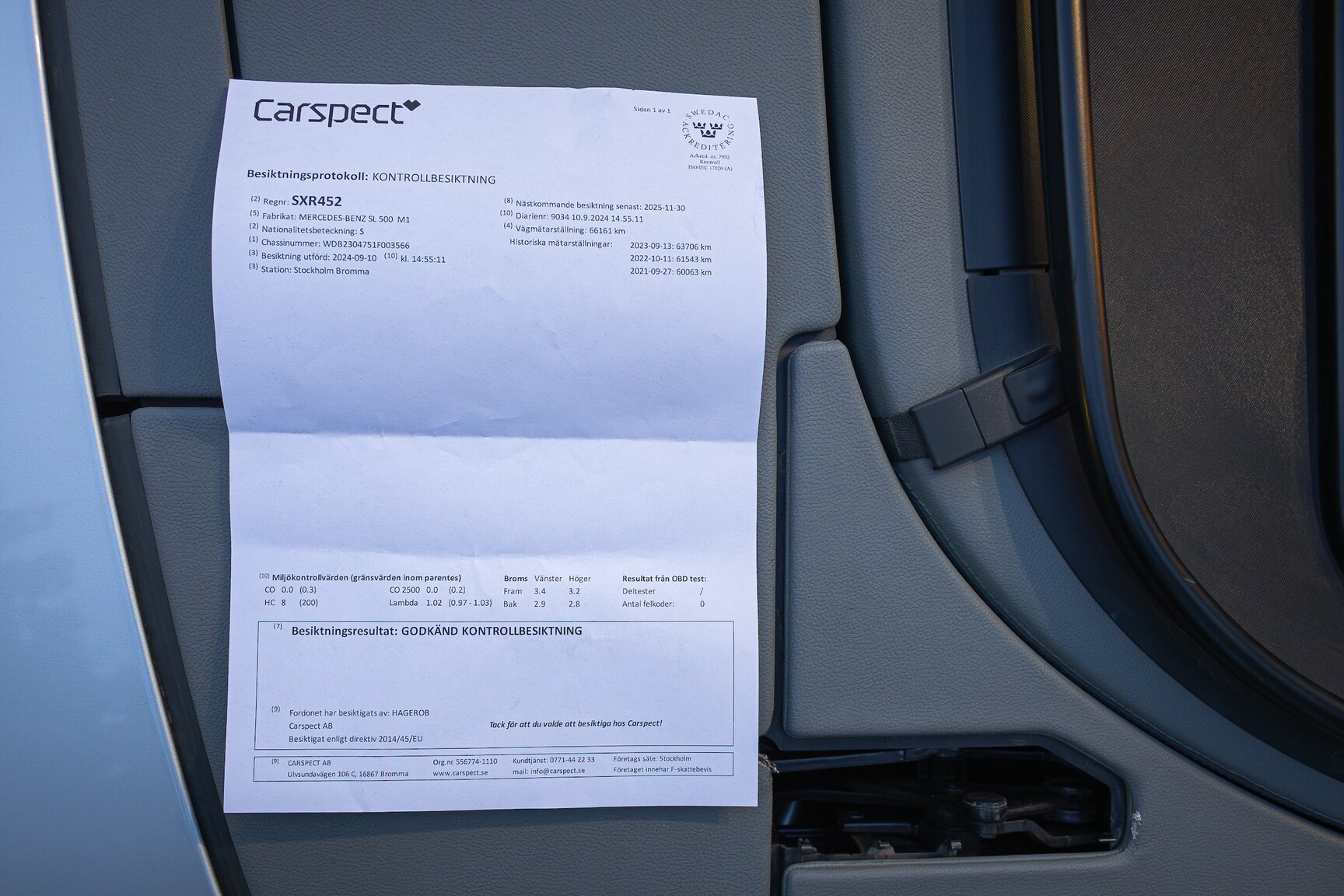 Documentation for 2002 Mercedes-Benz SL 500