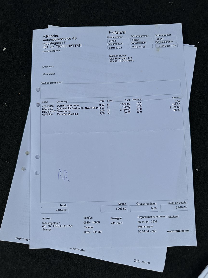 Documentation for 1972 Rolls-Royce Silver Shadow