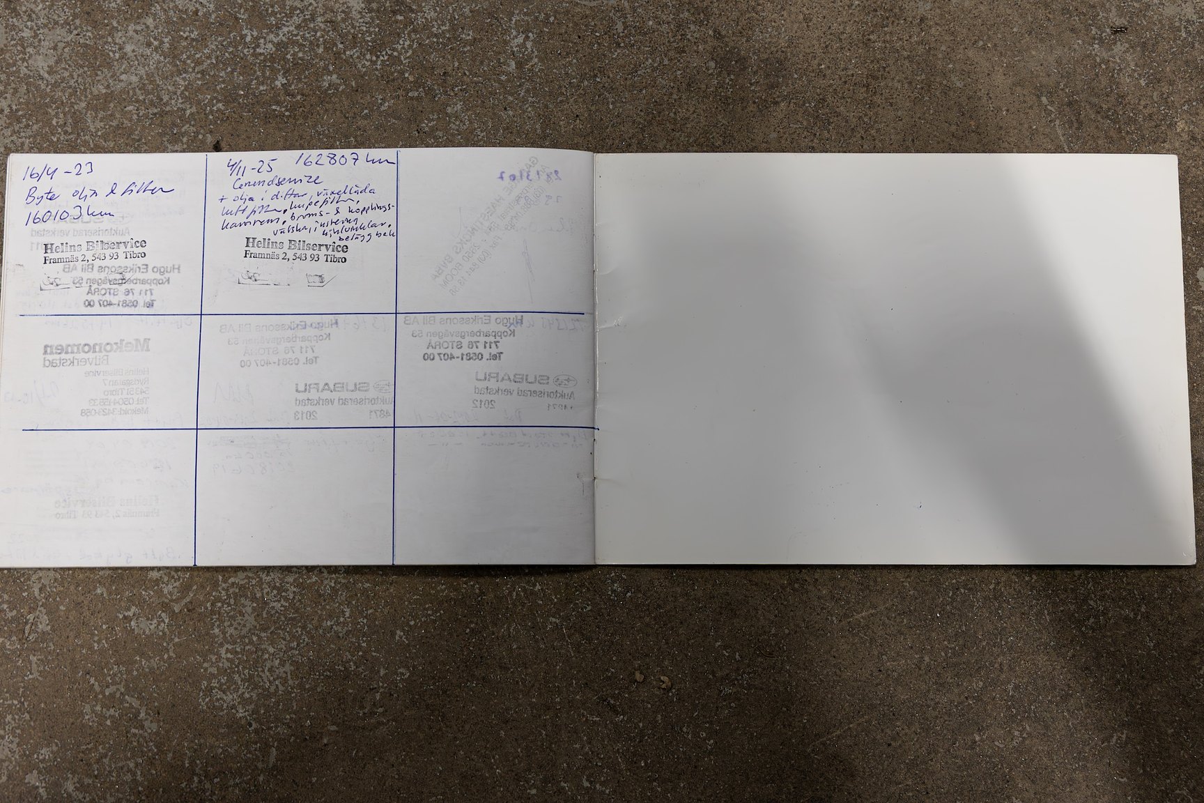 Dokumentation för 2001 Subaru Impreza 2.0 WRX Turbo 4WD