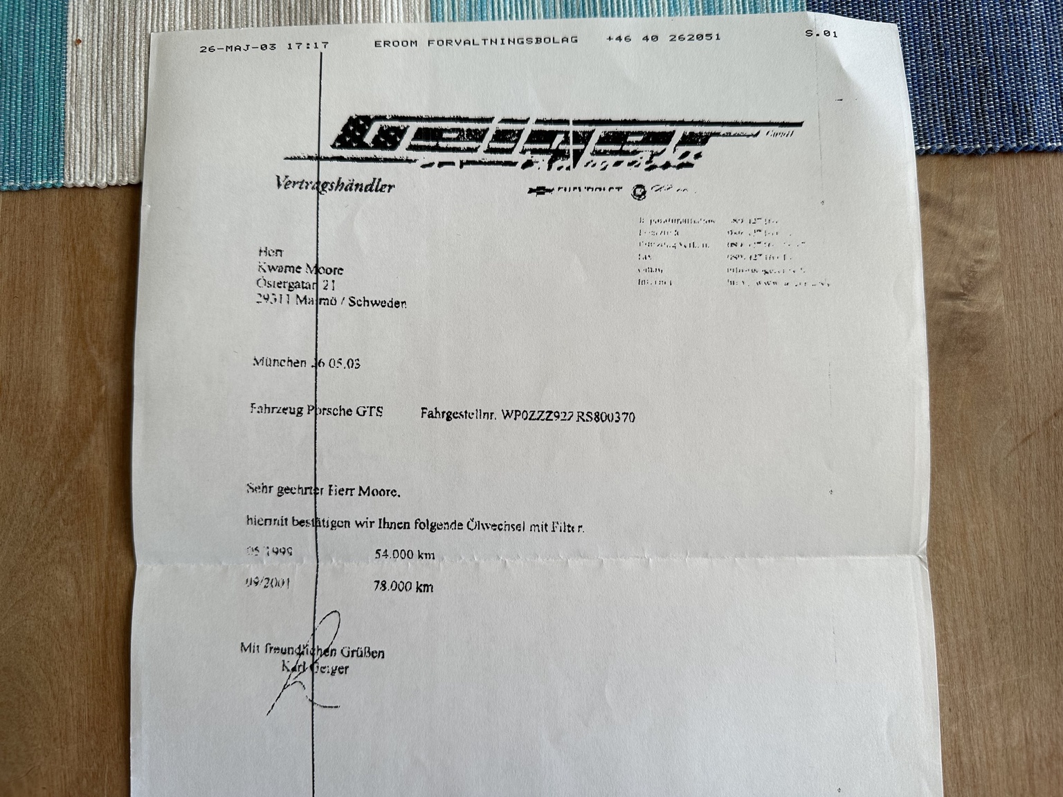 Documentation for 1994 Porsche 928 GTS