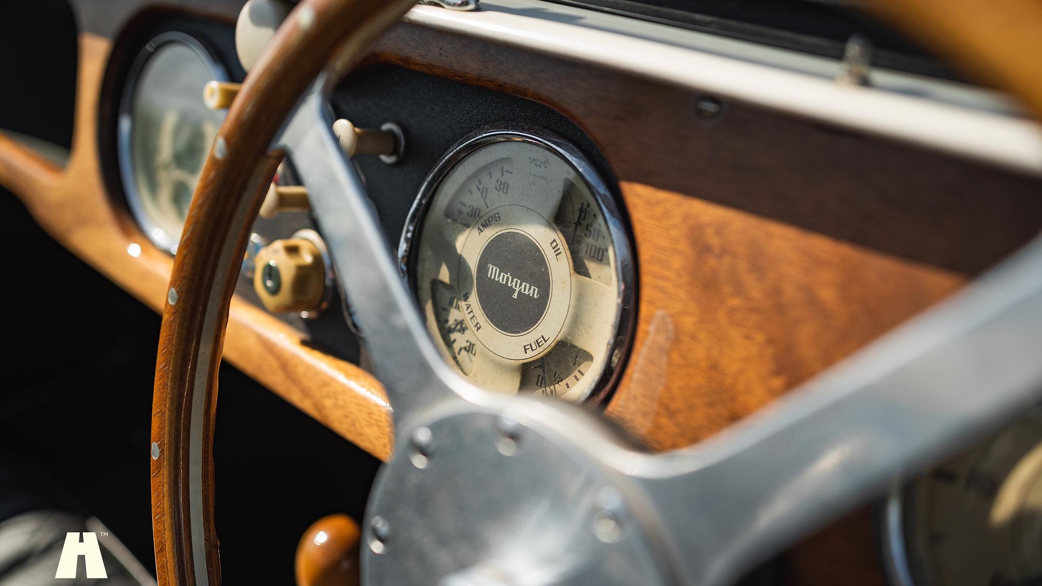 Interiörbild 1954 Morgan Plus 4 