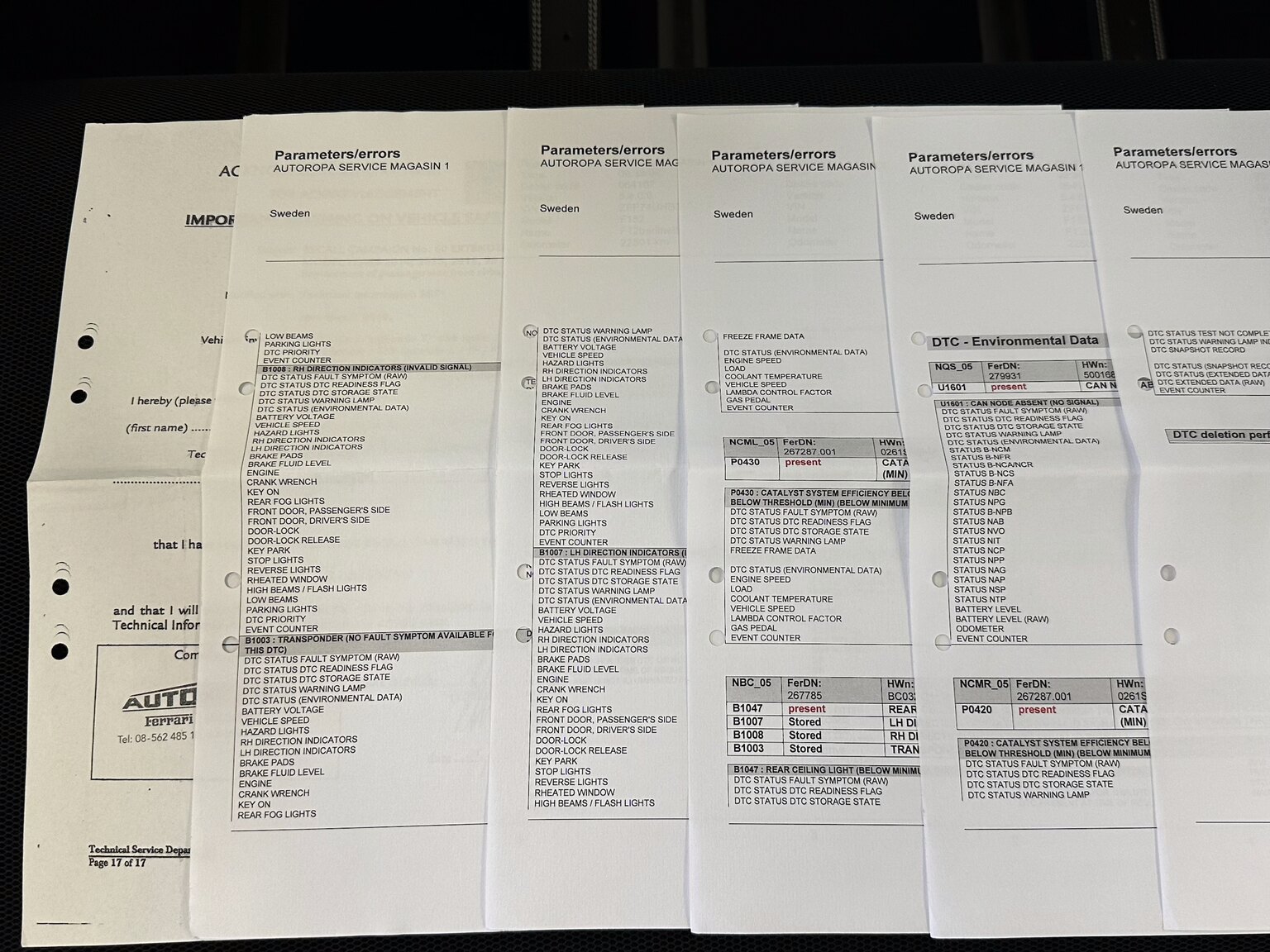 Dokumentation för 2013 Ferrari F12 Berlinetta