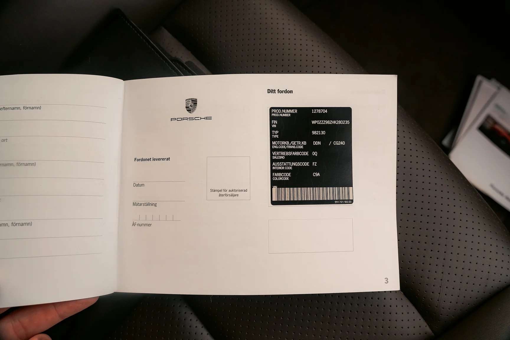 Dokumentation för 2017 Porsche 718 Cayman S (2)