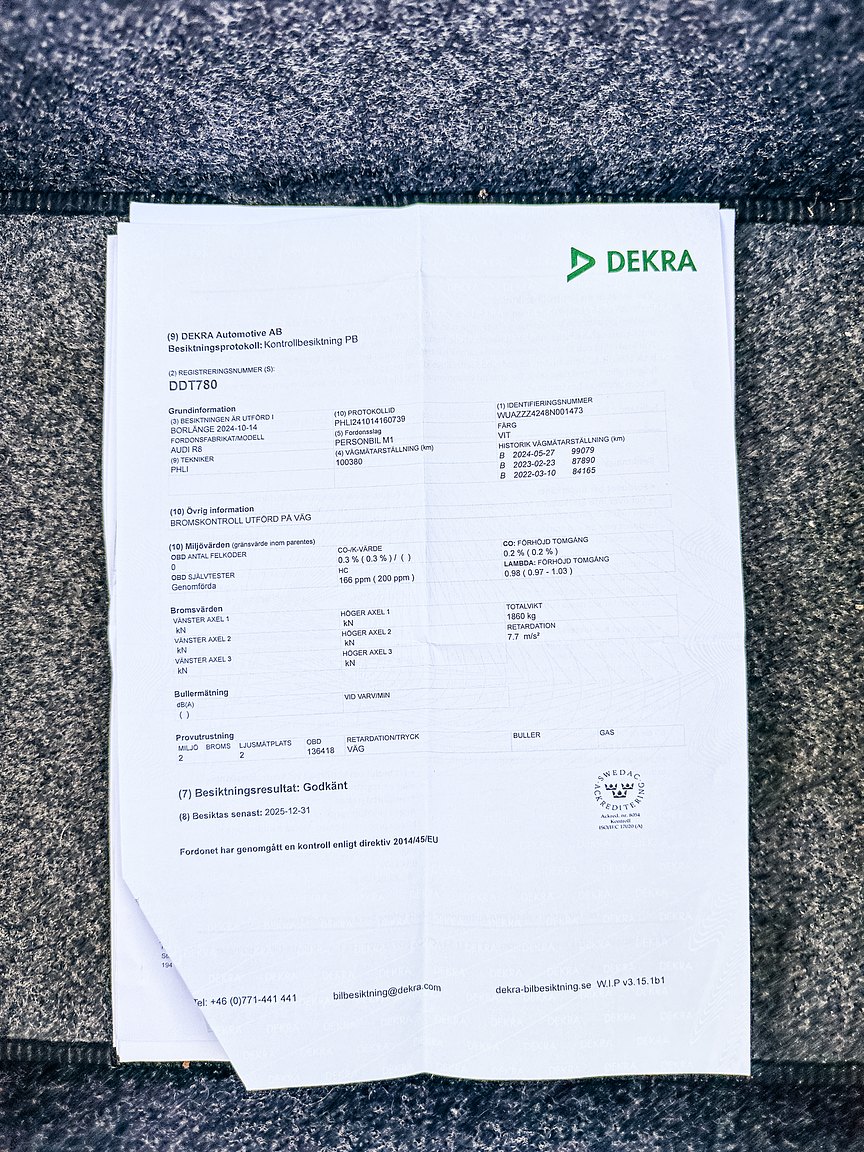 Documentation for 2008 Audi R8 4.2 V8 Turbo Manuell