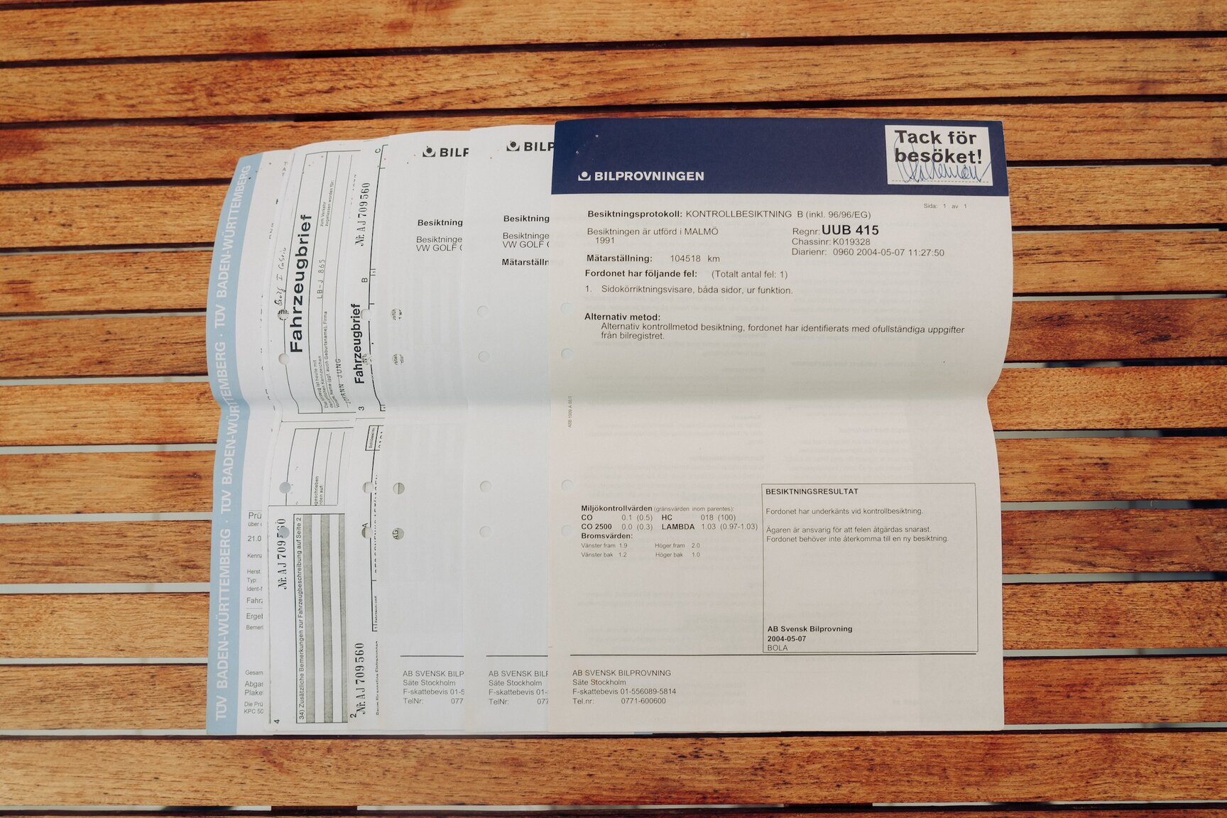 Documentation for 1991 VW Golf Cabriolet "Etienne Aigner Edition"