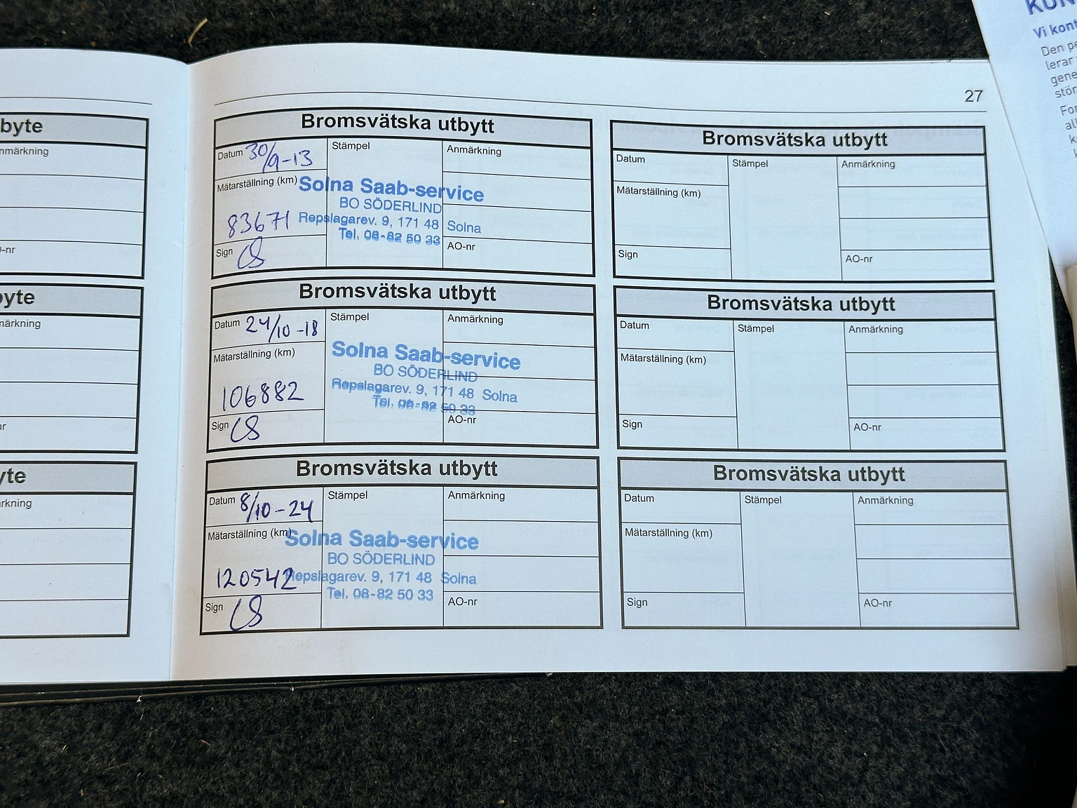 Dokumentation för 2008 SAAB 9-3 Vector 2.0T Cabriolet (17)