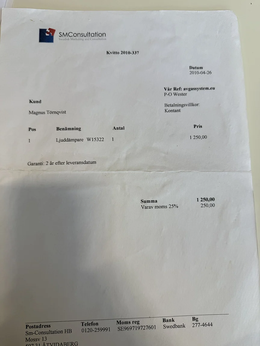 Dokumentation för 1987 VW Golf Cabriolet (16)