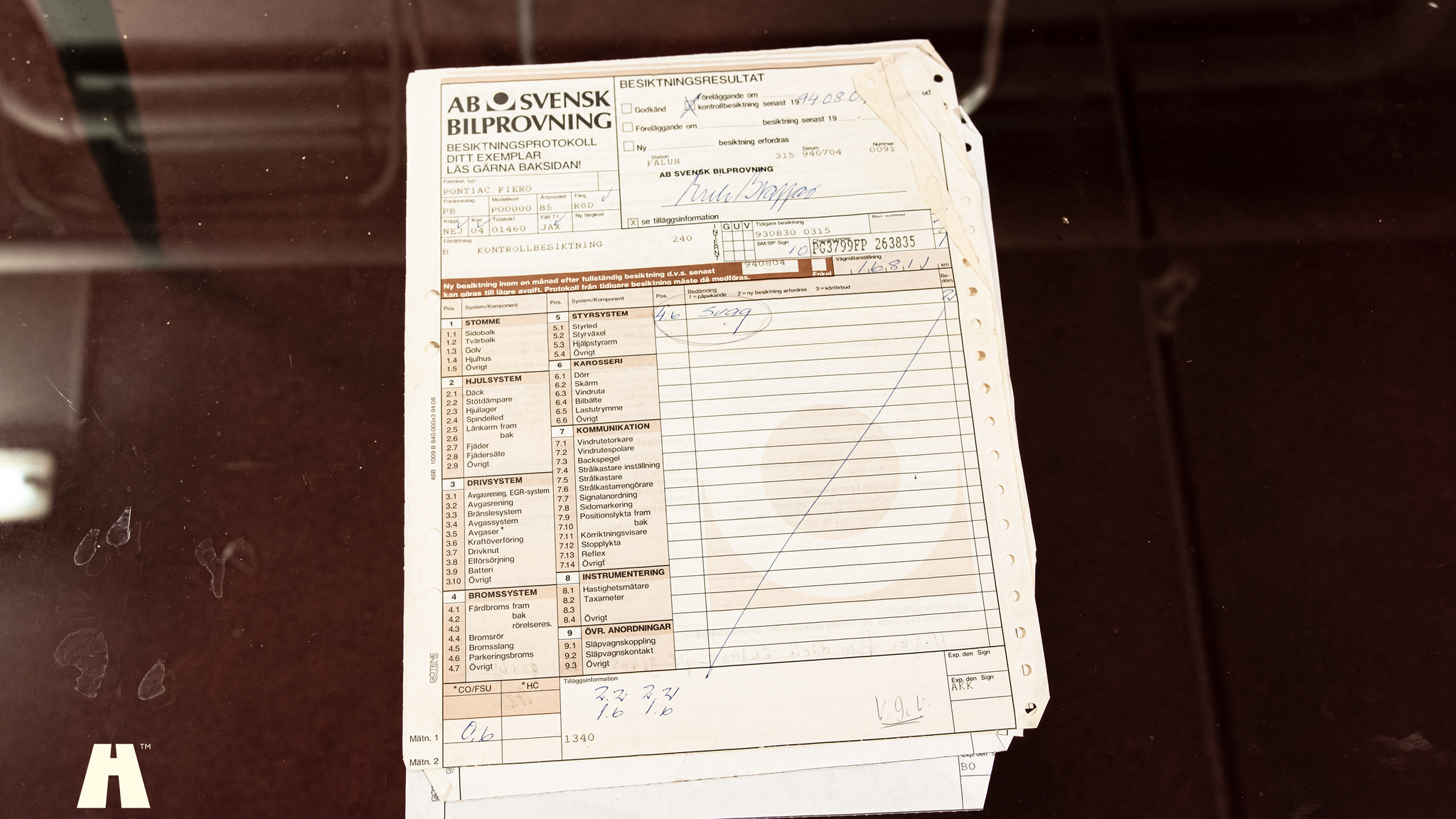 Dokumentation, 1985 Pontiac Fiero GT (18)