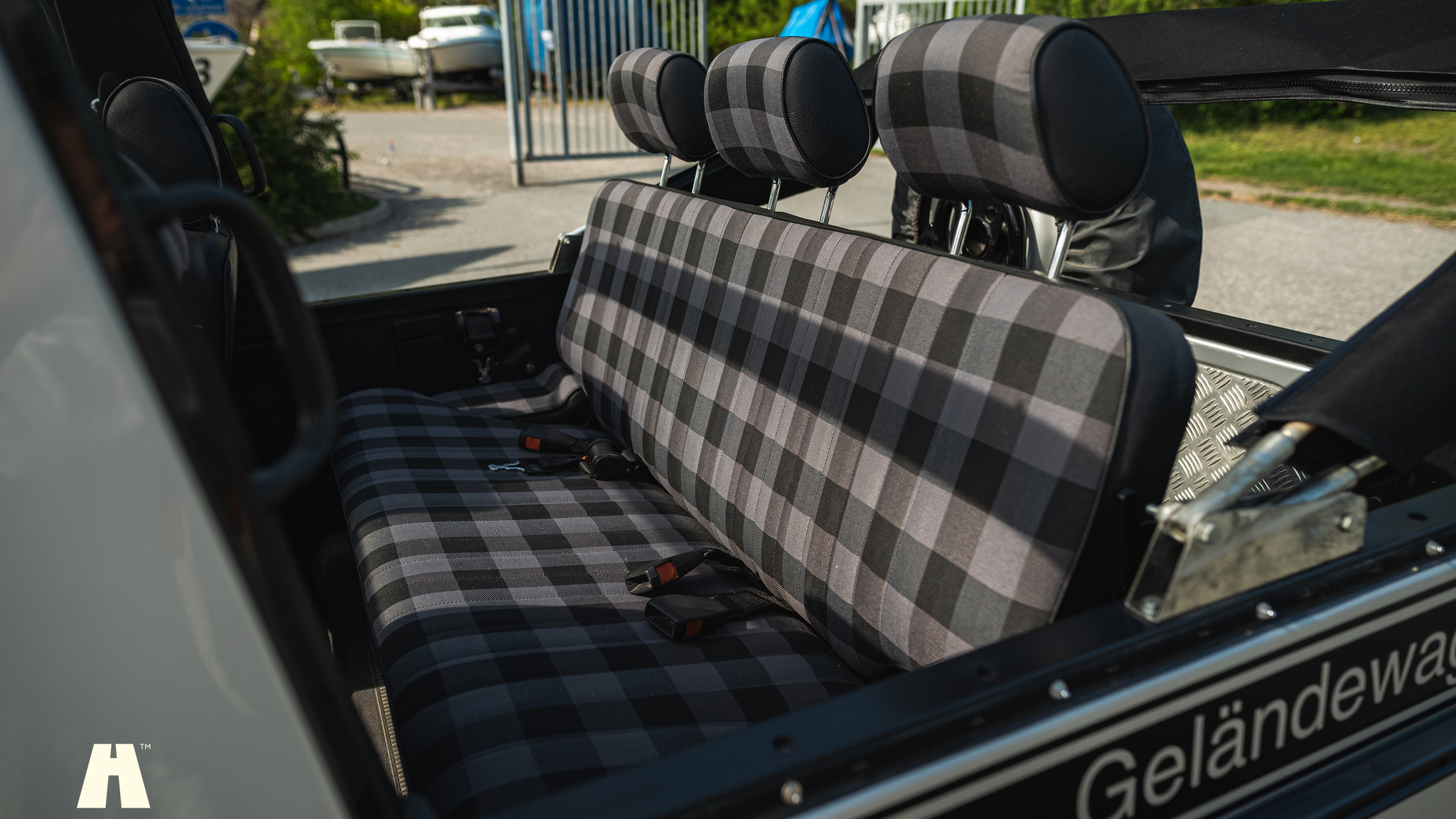 Interiörbild 1985 Mercedes 230GE Cabrio