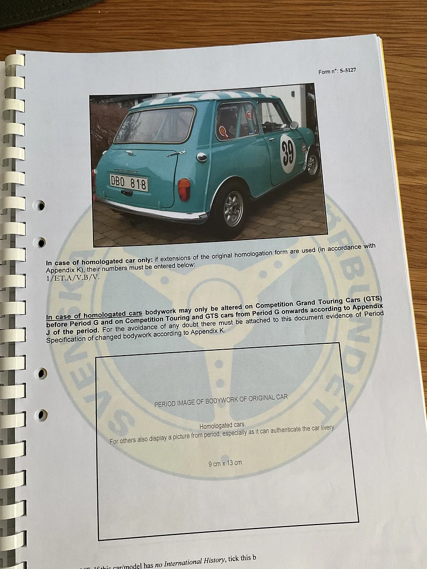 Documentation for 1964 BMC  Cooper 970S (3)