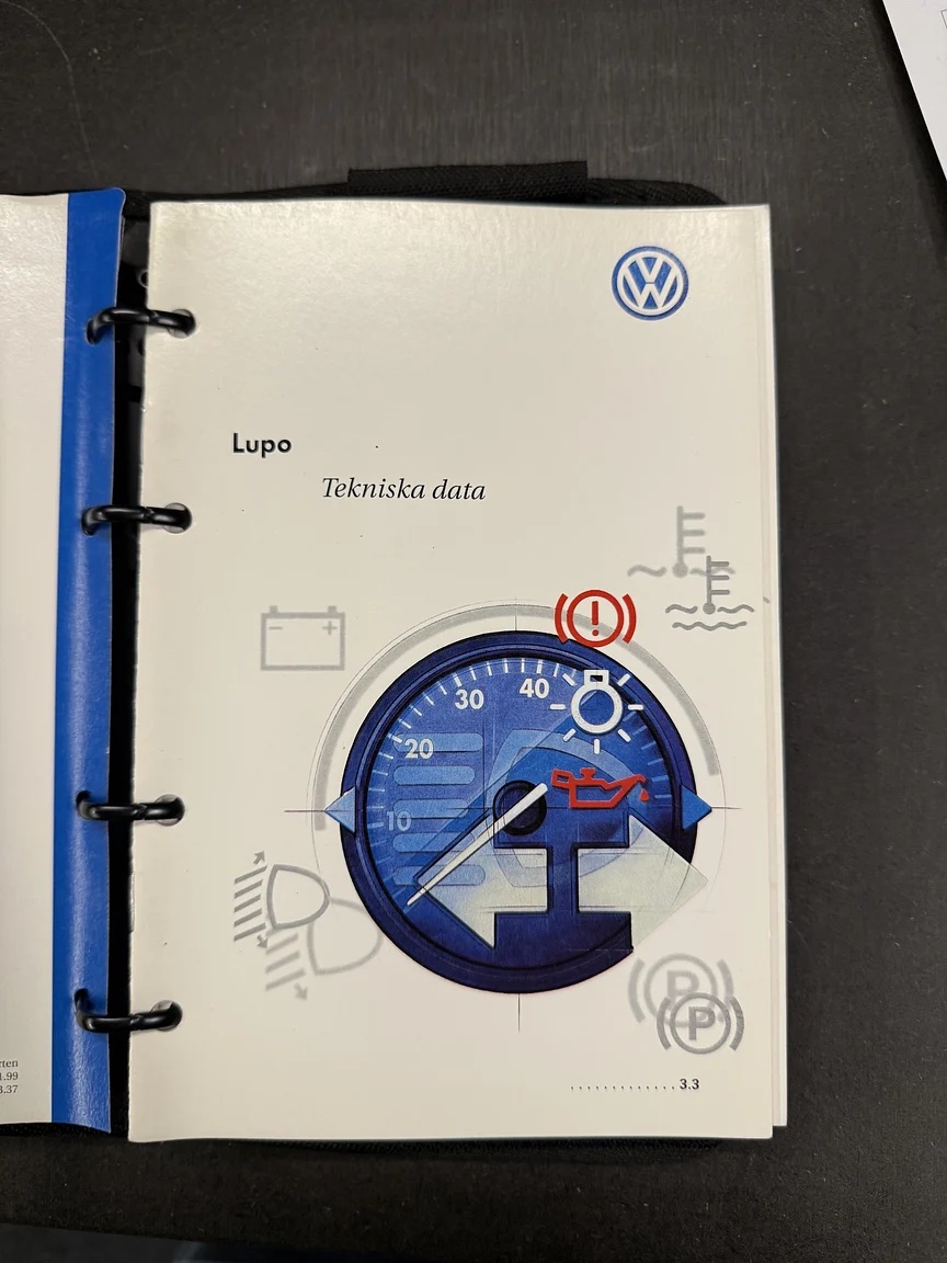 Dokumentation för 2000 VW LUPO GTI 2001 (10)