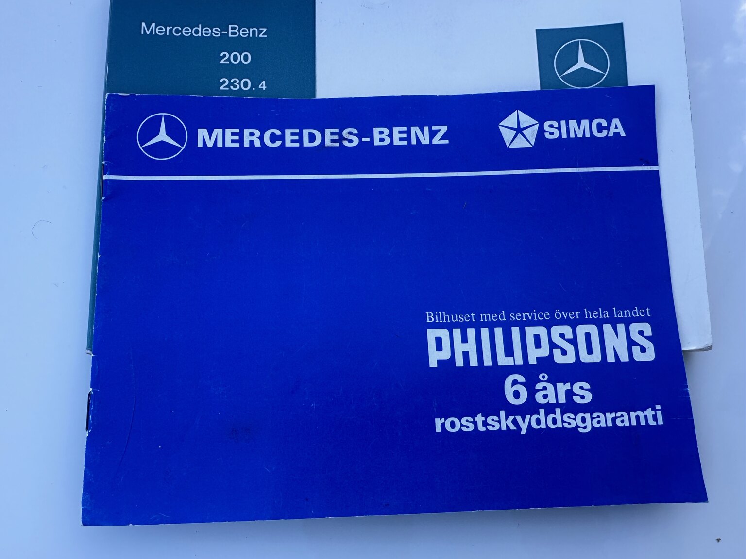 Dokumentation för 1975 Mercedes Benz 200