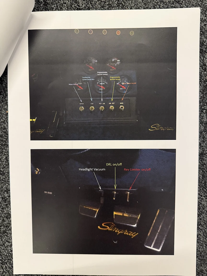 Dokumentation för 1971 Chevrolet Corvette Stingray Special 598 cui V8 795 hk (44)
