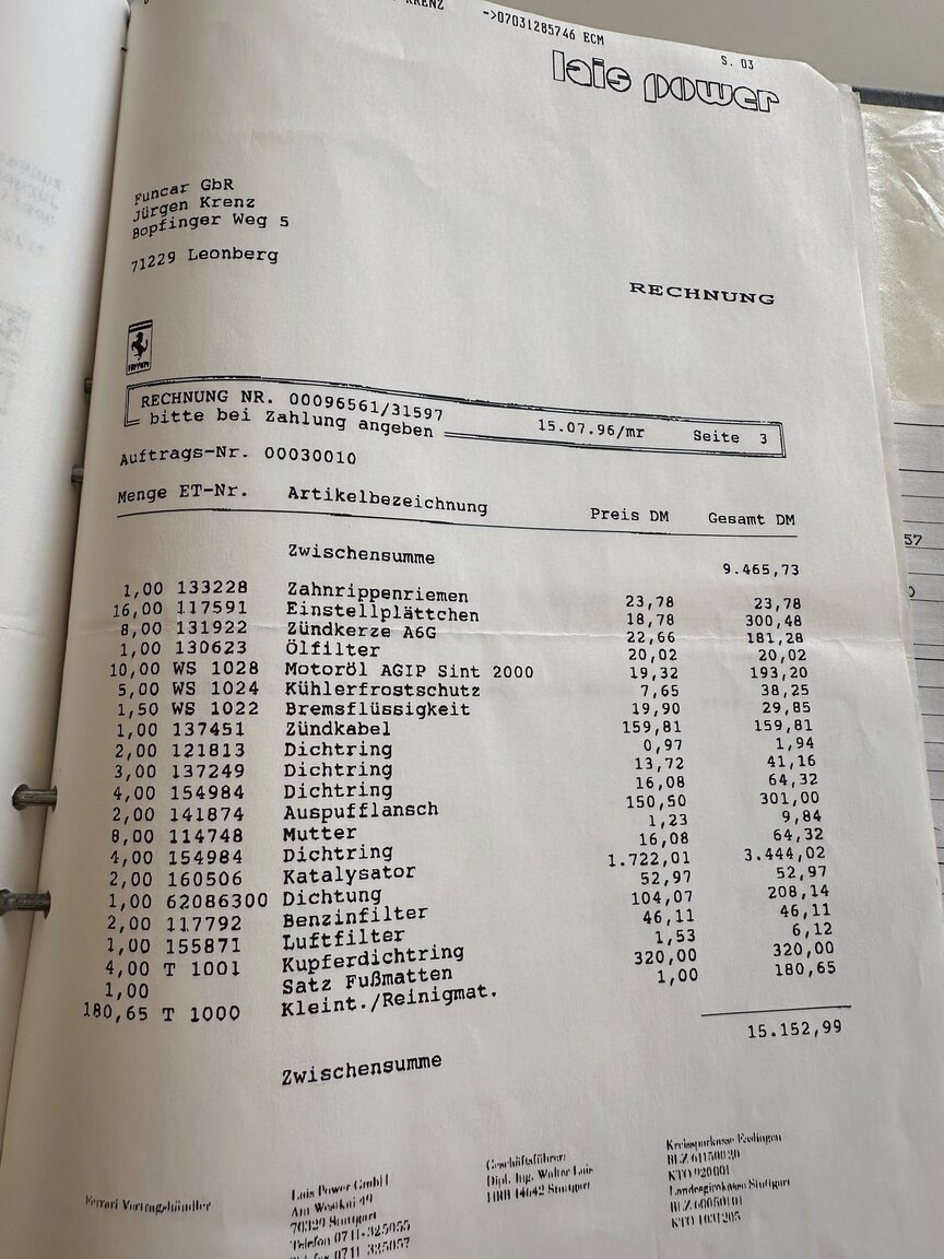 Documentation for 1990 Ferrari 348 (30)