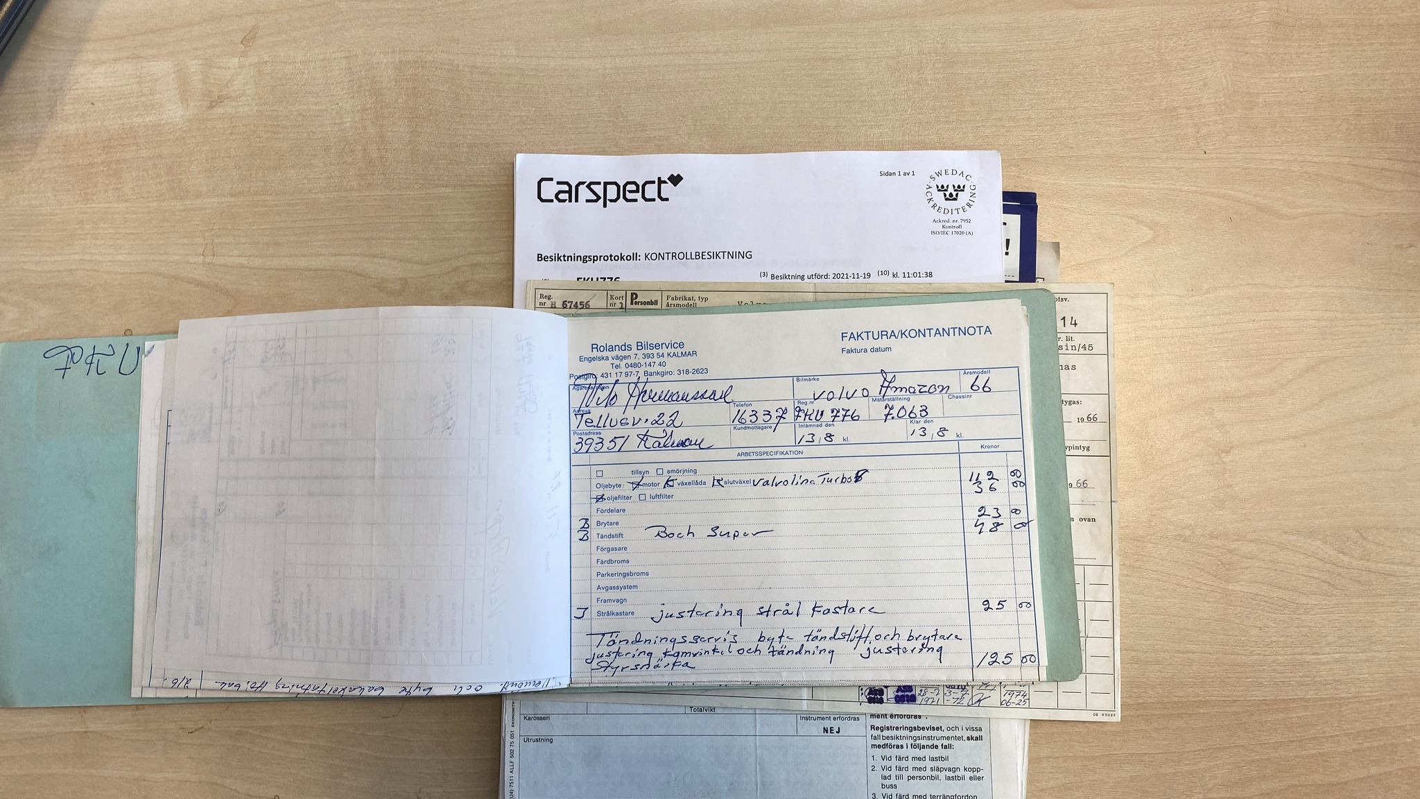 Dokumentation för 1966 Volvo Amazon (21)