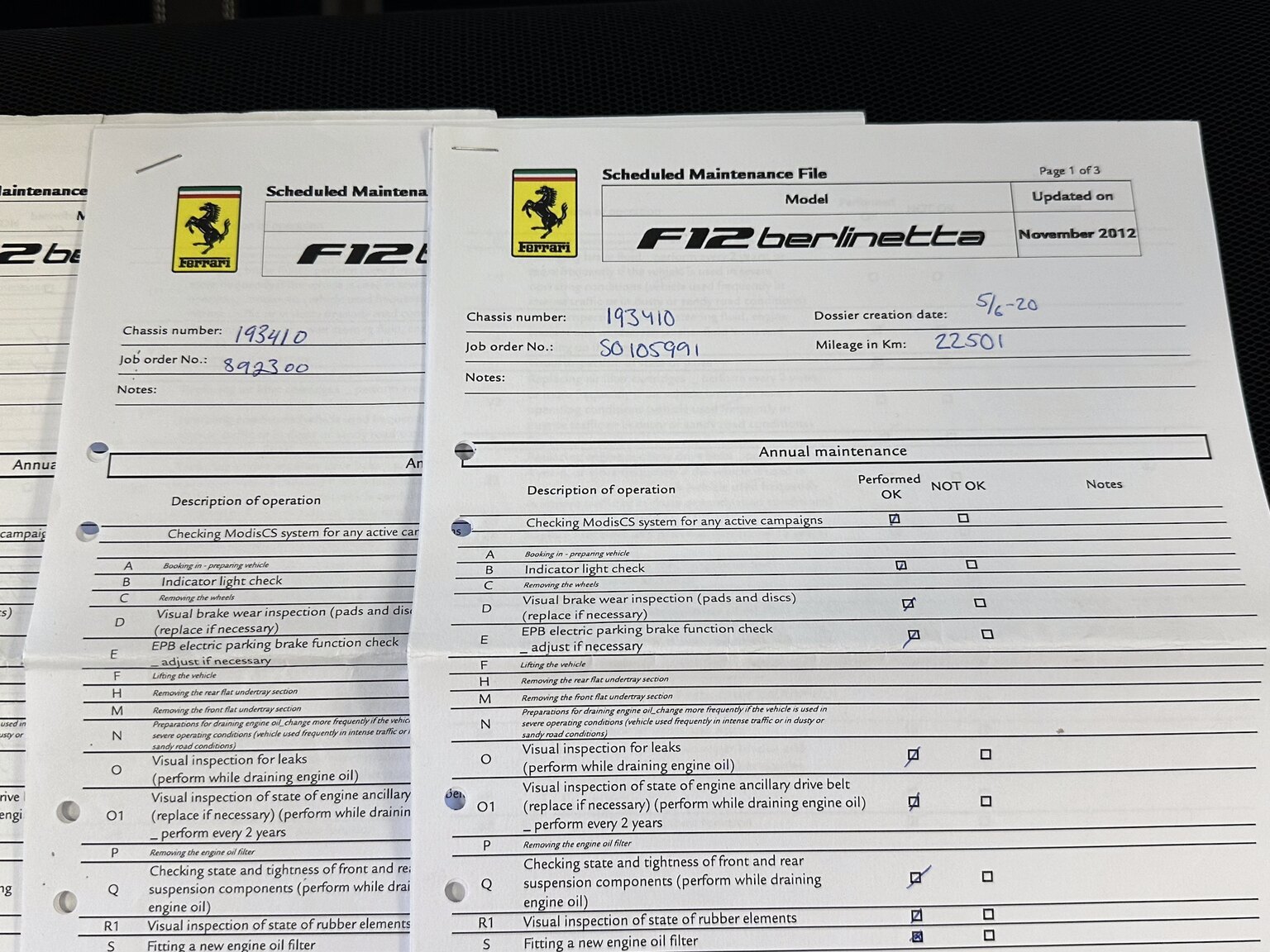 Dokumentation, 2013 Ferrari F12 Berlinetta