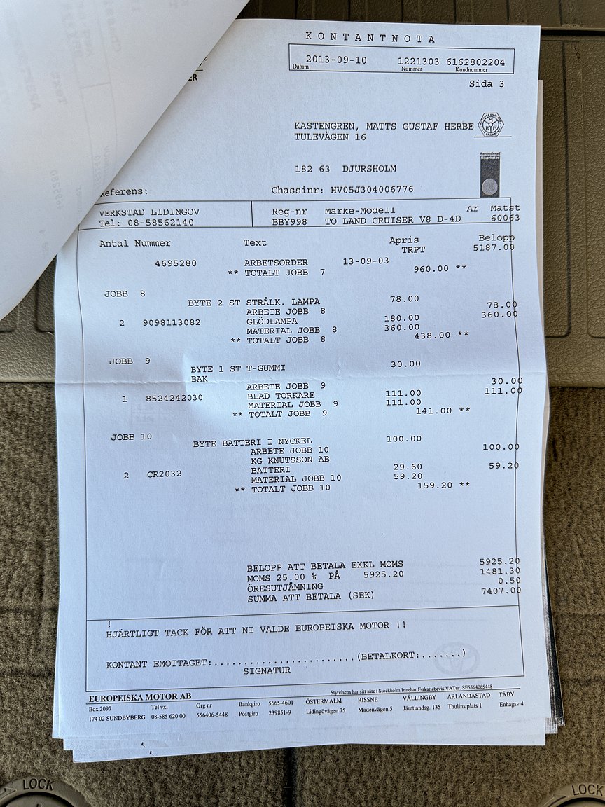 Documentation for 2008 Toyota Land Cruiser 4.5 4WD V8