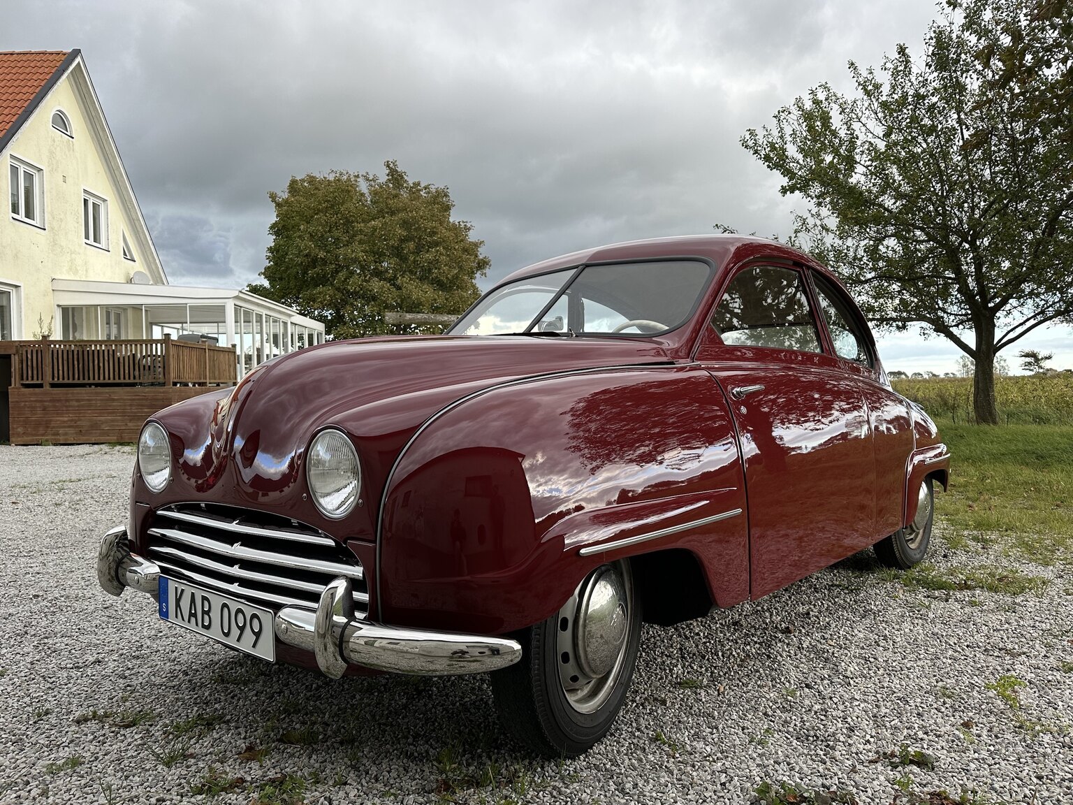 Exteriörbild på 1955 Saab 92 B De Luxe (32)