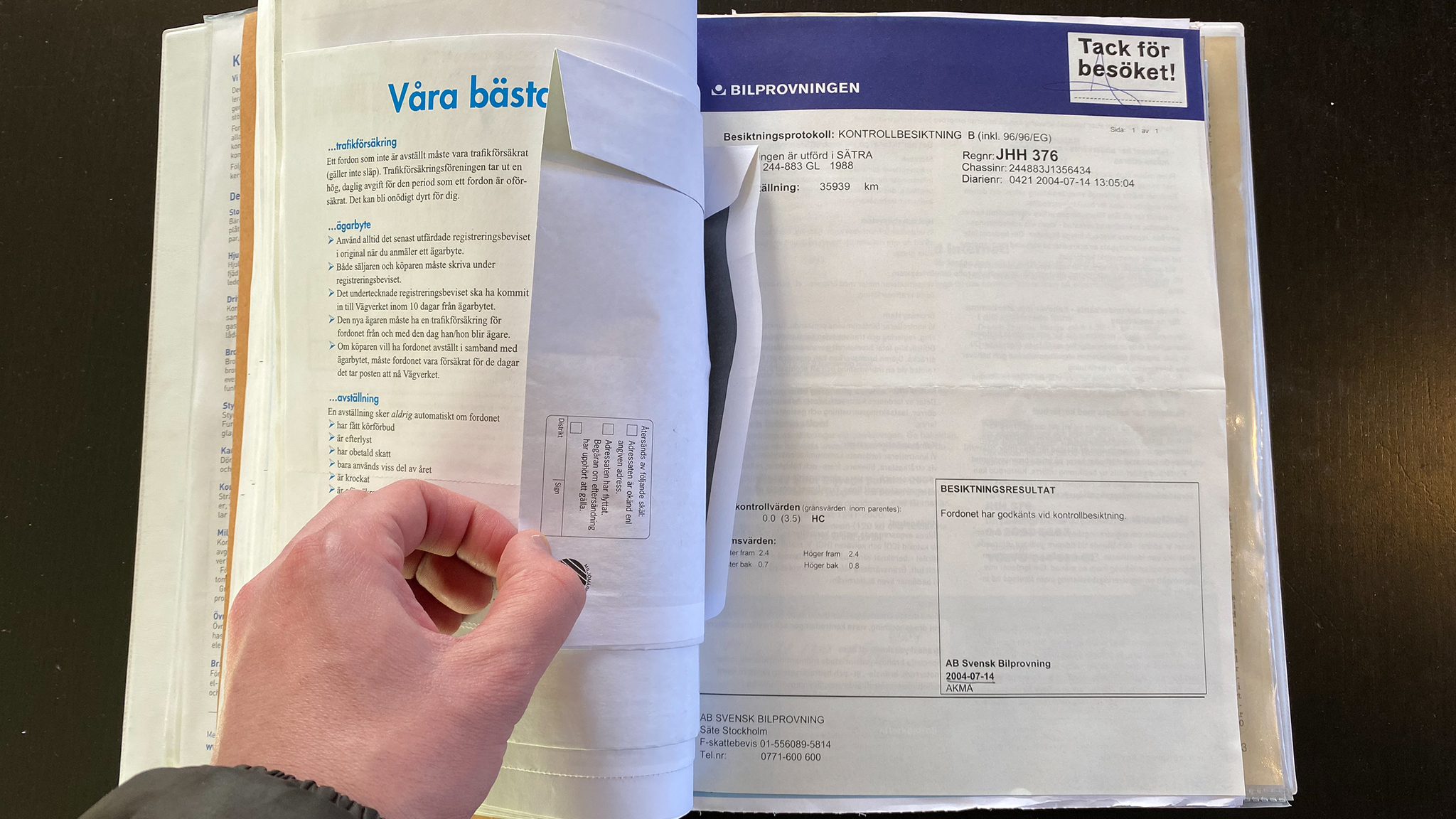 Documentation for 1988 Volvo 240 GL