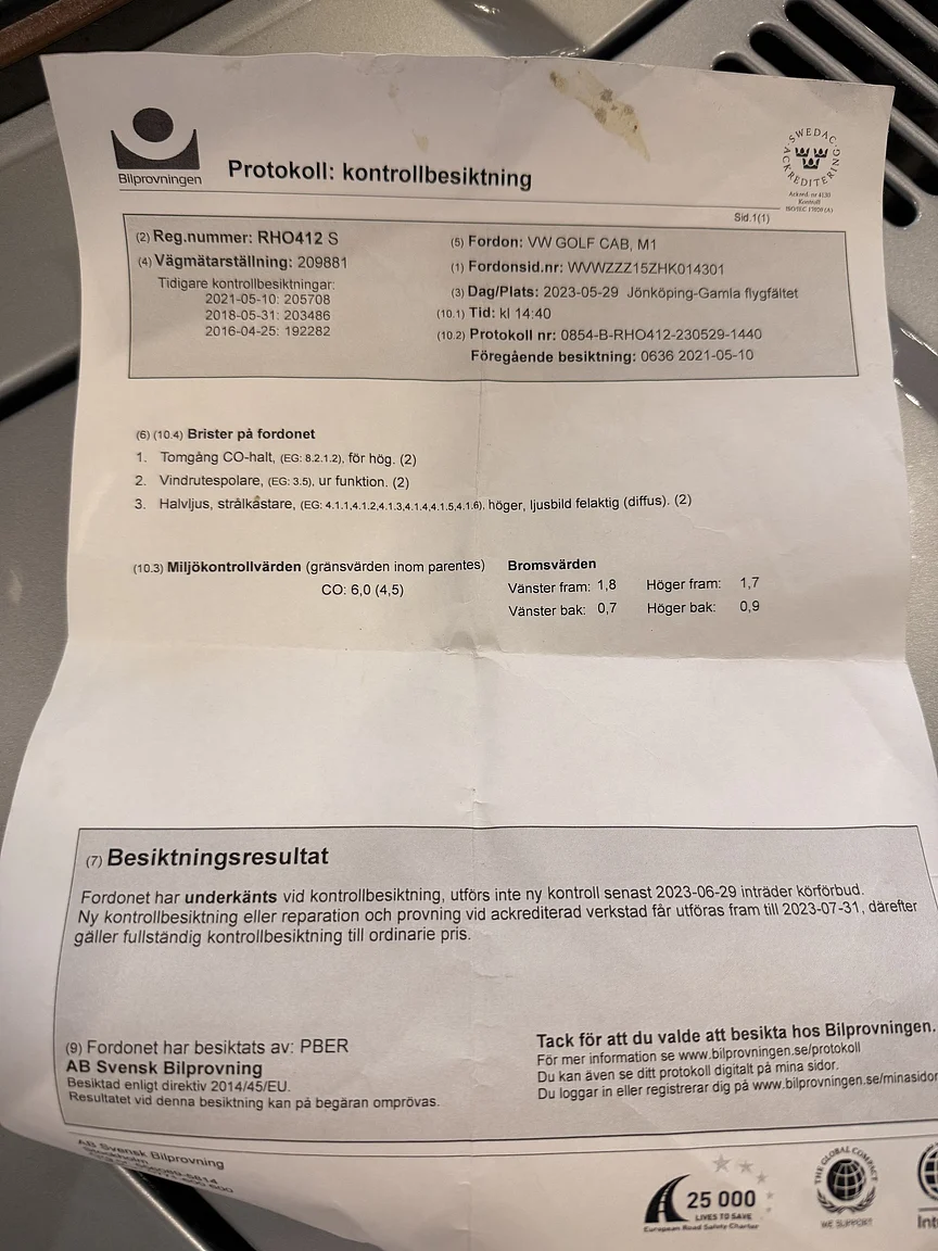 Dokumentation, 1987 VW Golf Cabriolet (1)