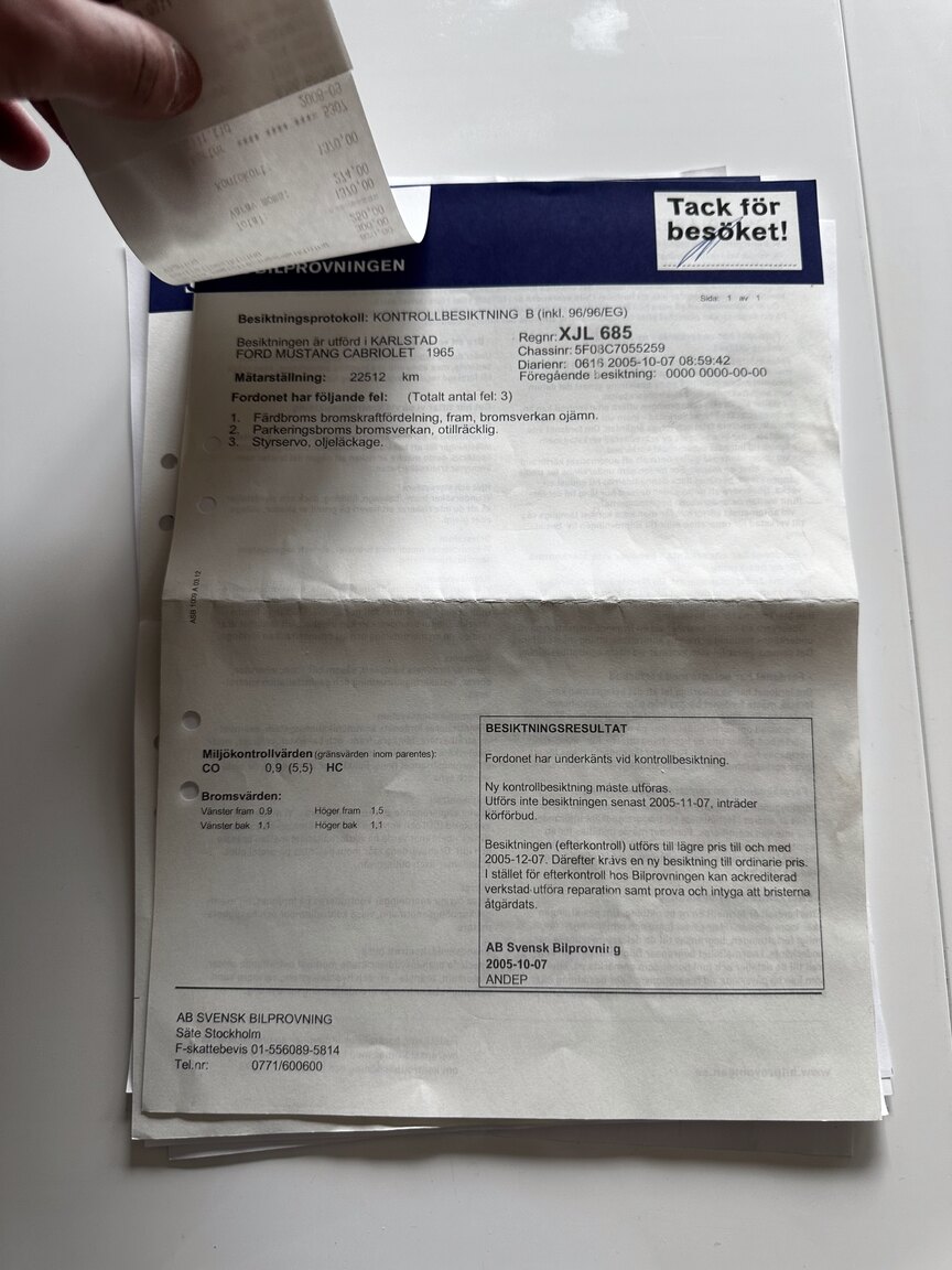 Dokumentation, 1965 Ford Mustang Cabriolet (61)