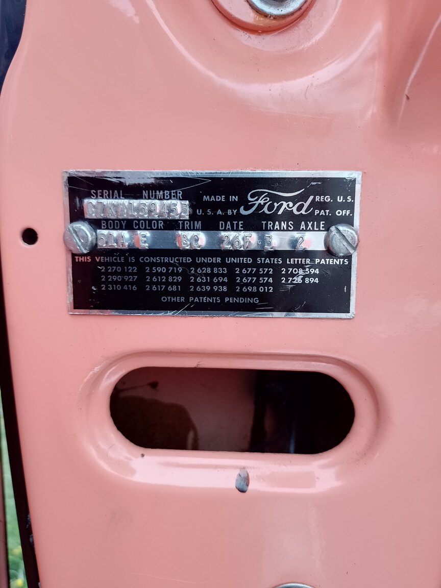 Interior image of 1957 Ford Fairlane 500 Skyliner Retract