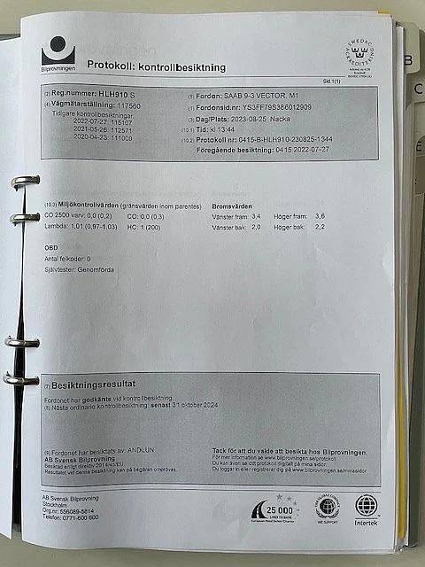 Documentation for 2008 SAAB 9-3 Vector 2.0T Cabriolet (37)