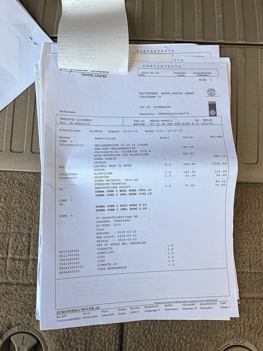 Documentation for 2008 Toyota Land Cruiser 4.5 4WD V8