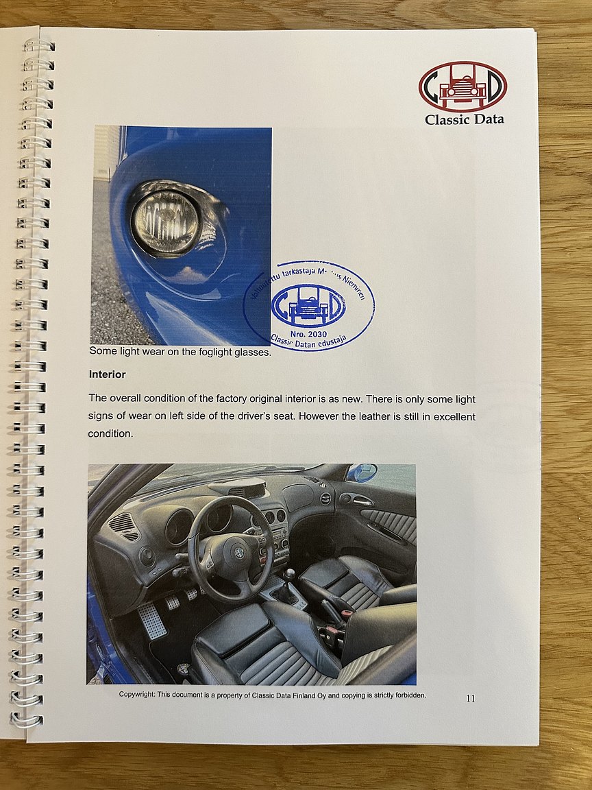 Documentation for 2004 Alfa Romeo 156 GTA