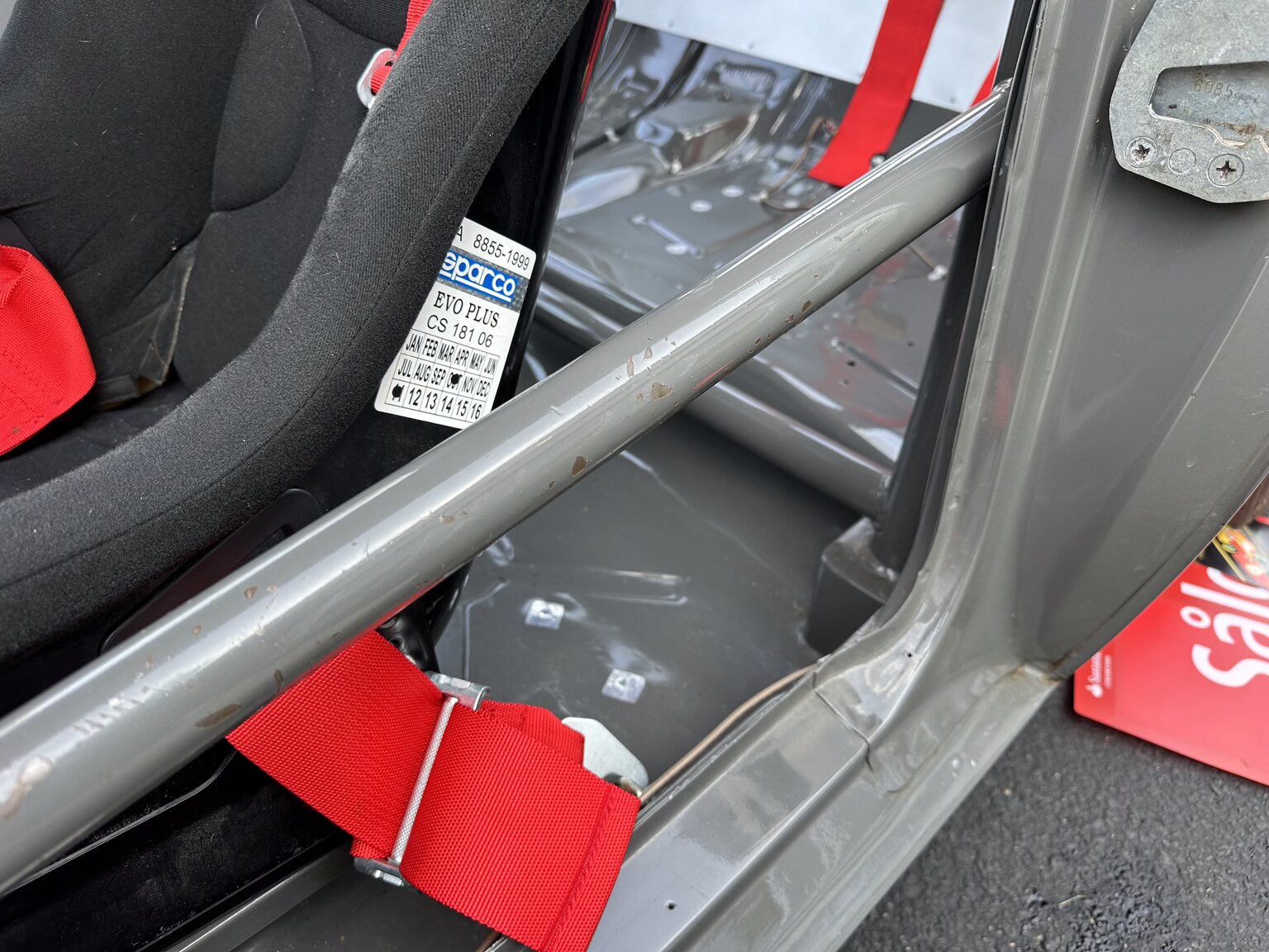 Interior image of 1969 Volvo 142 race car