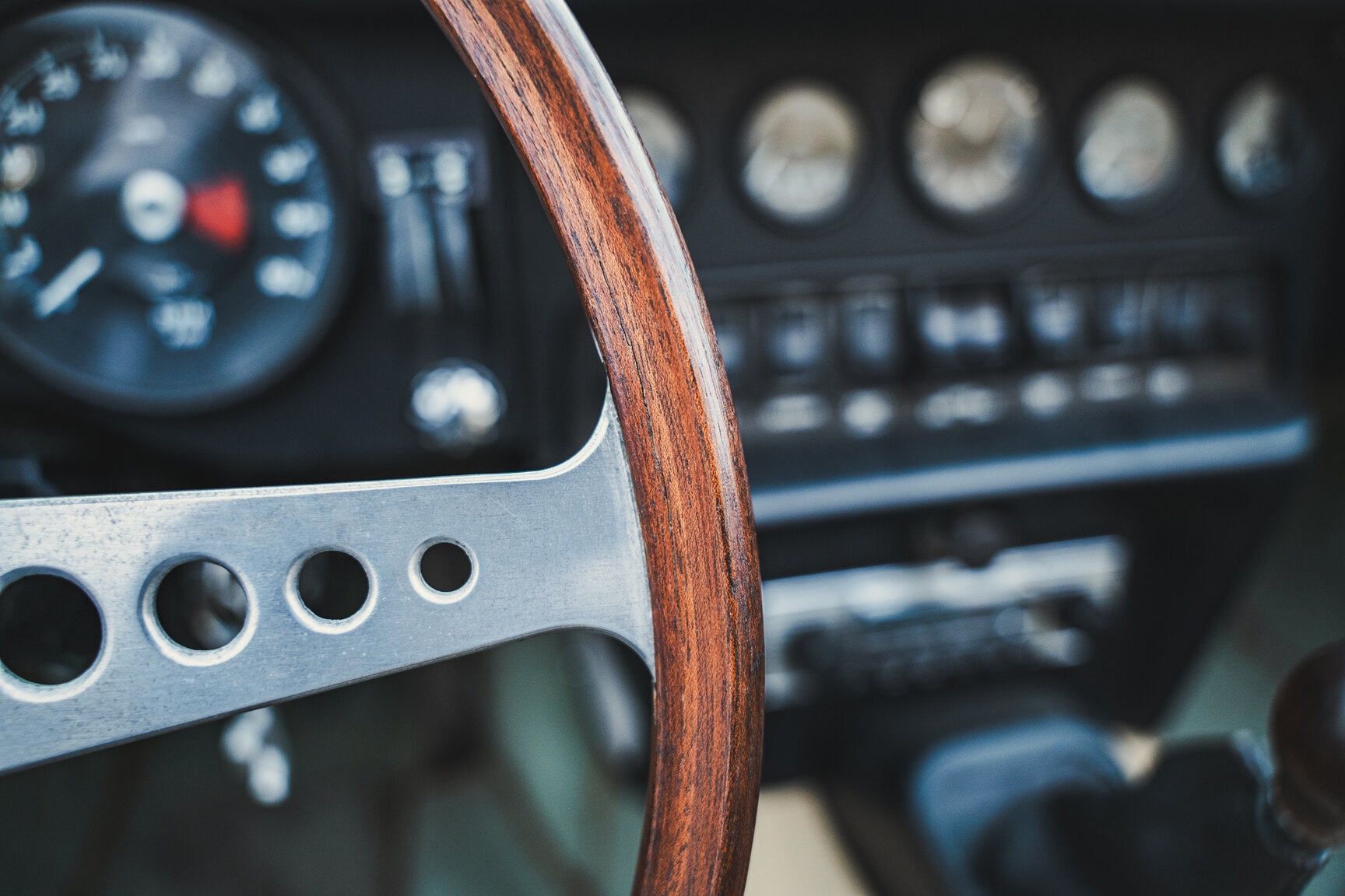 Interiörbild 1970 Jaguar E-Type Roadster