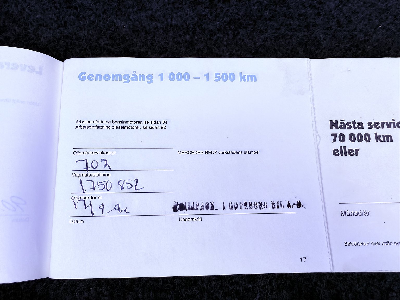 Dokumentation för 1990 Mercedes-Benz 300CE-24