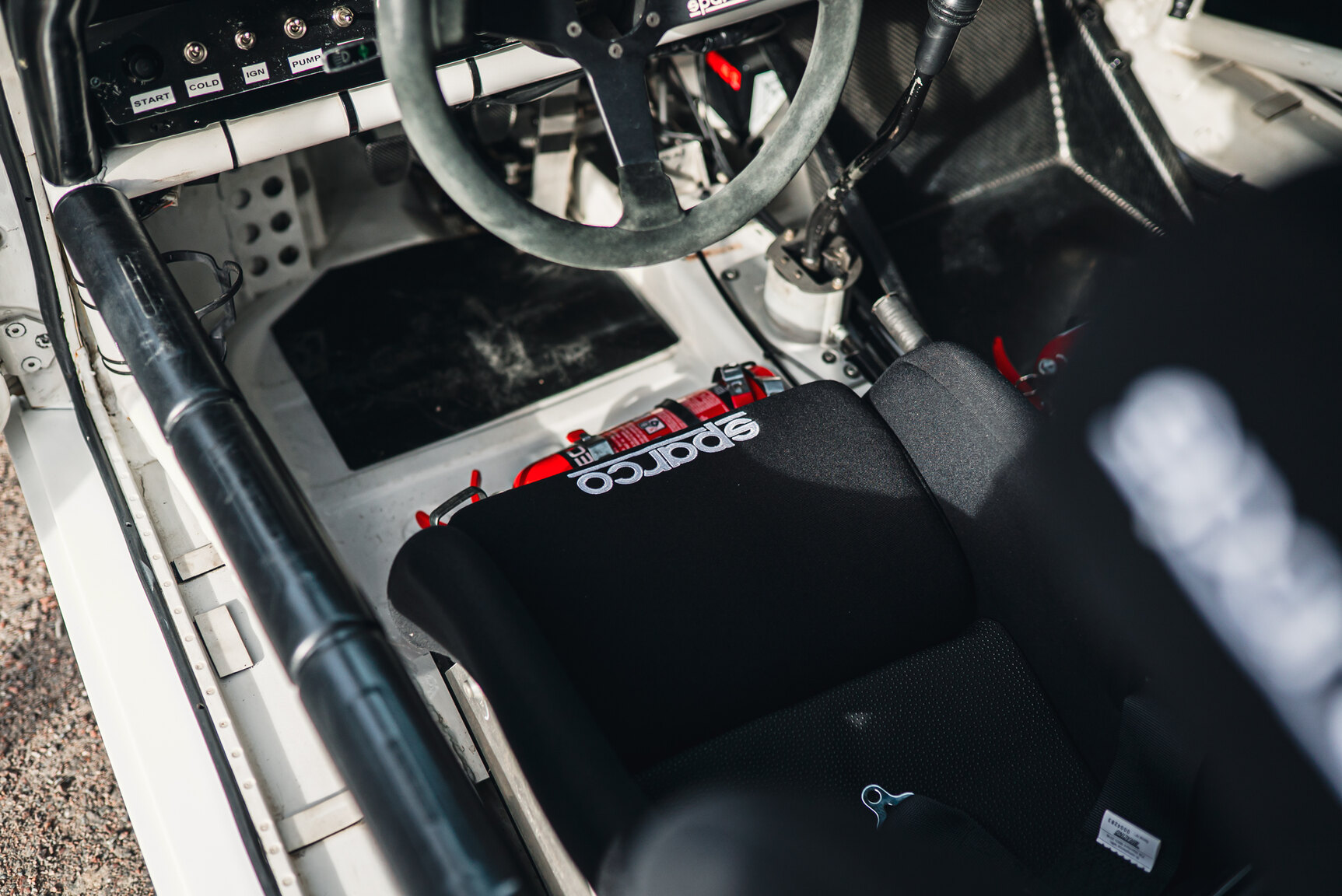 Innenraumfoto von 1977 Porsche 911 RSR Rallycar