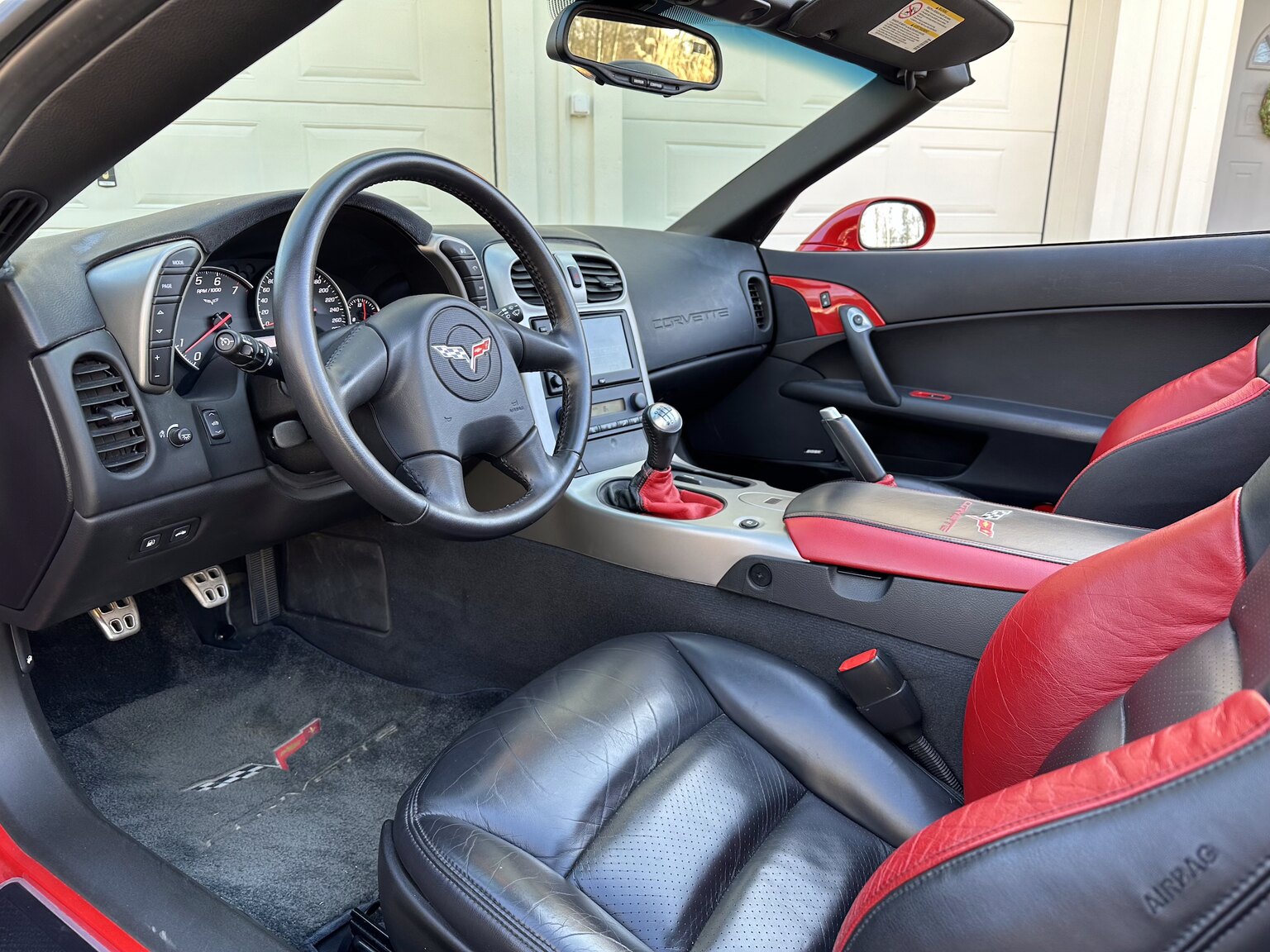 Interiörbild 2005 Corvette C6 Z51 Cabriolet