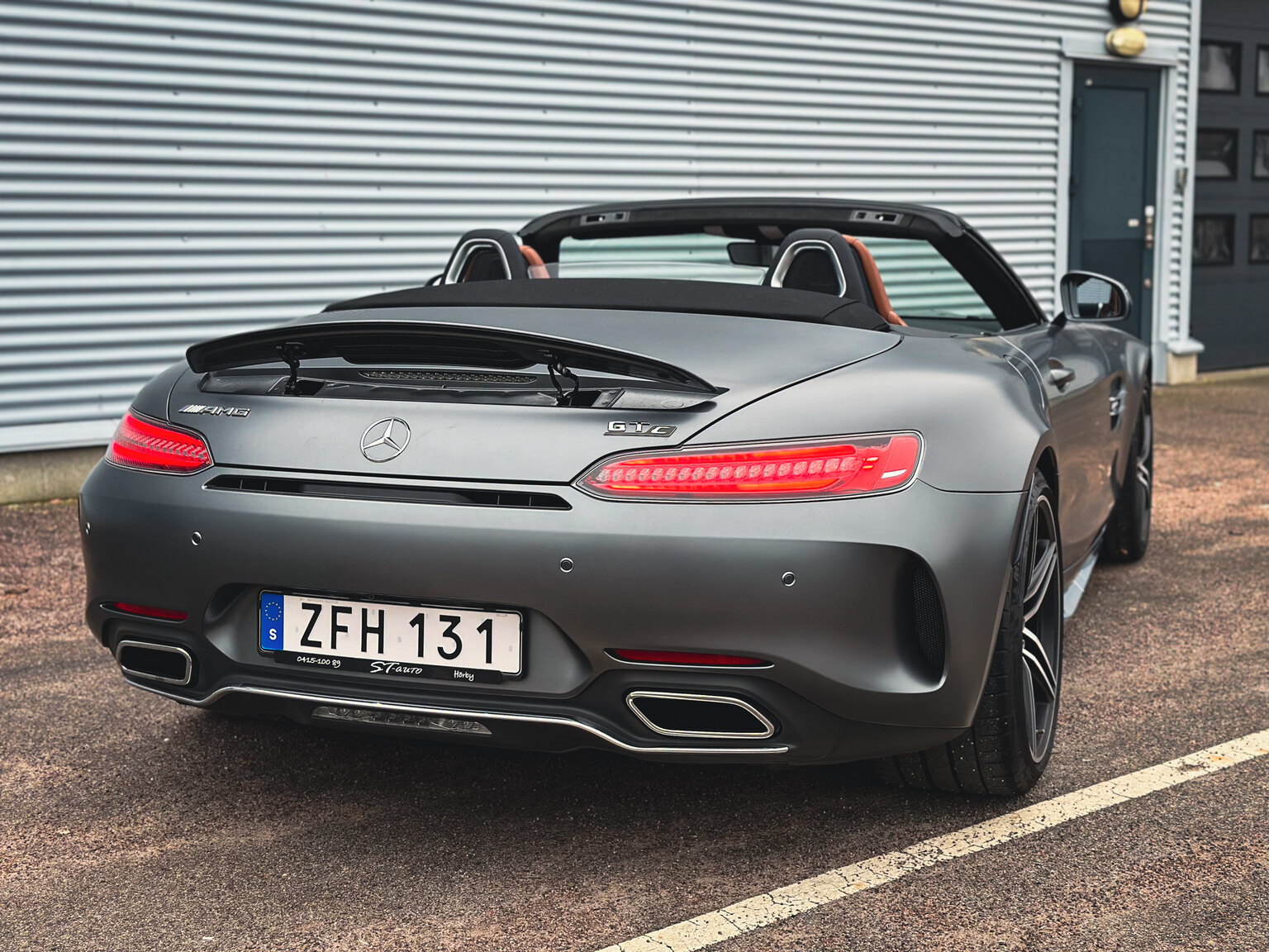 Exterior image of 2018 Mercedes Benz AMG GT C