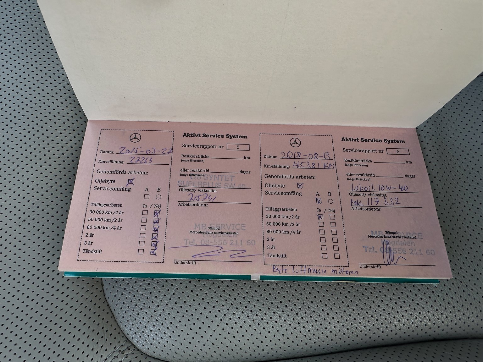 Dokumentation för 2000 Mercedes-Benz CL 500