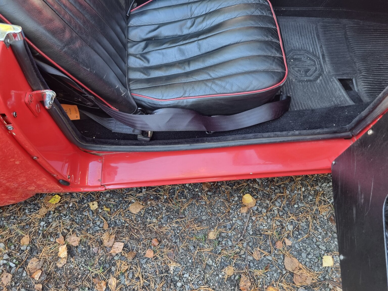Interior image of 1956 MG MGA 1500